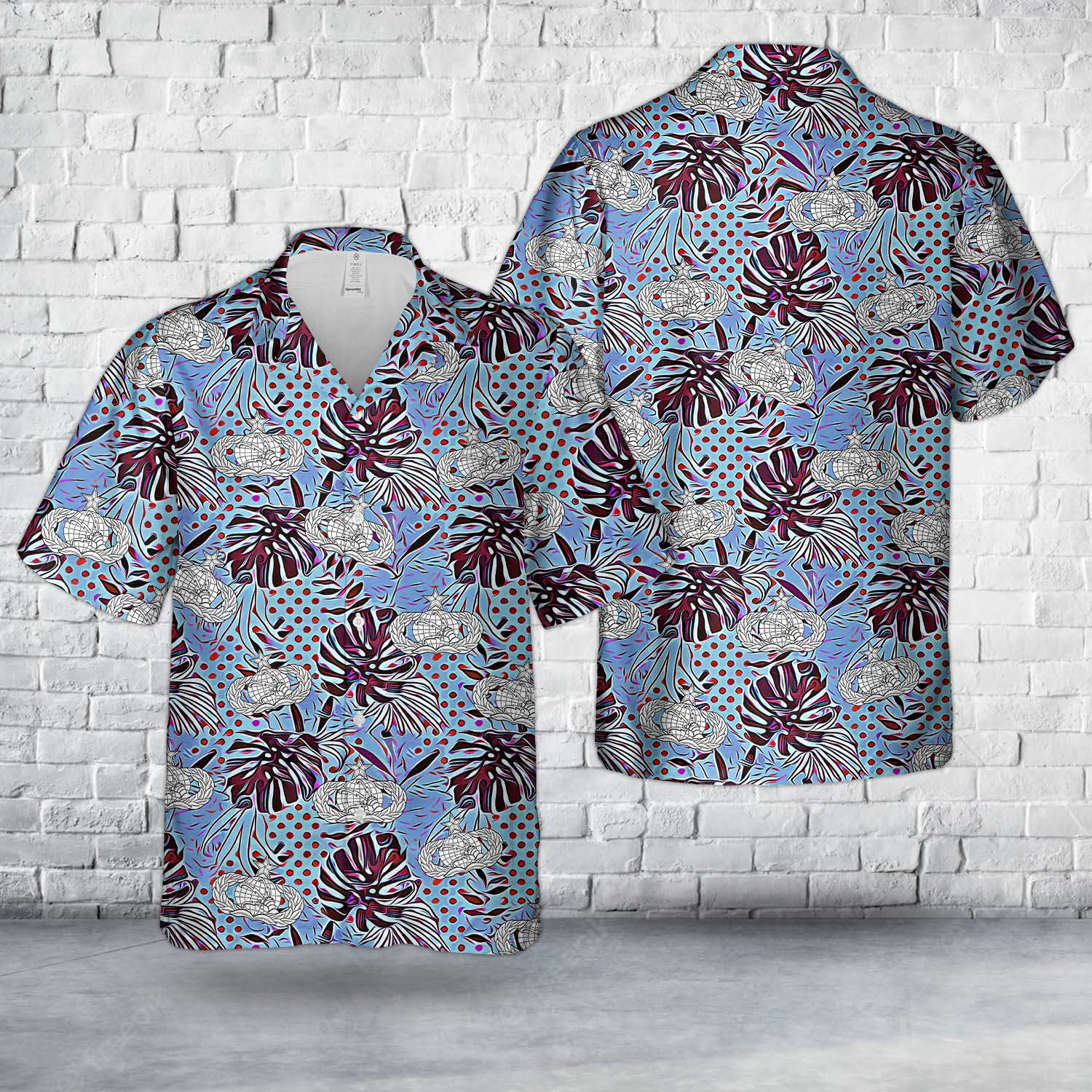 US Air Force Senior Communications and Information Badge Hawaiian Shirt Gift for Men Dad Father Gift for Men Dad Father