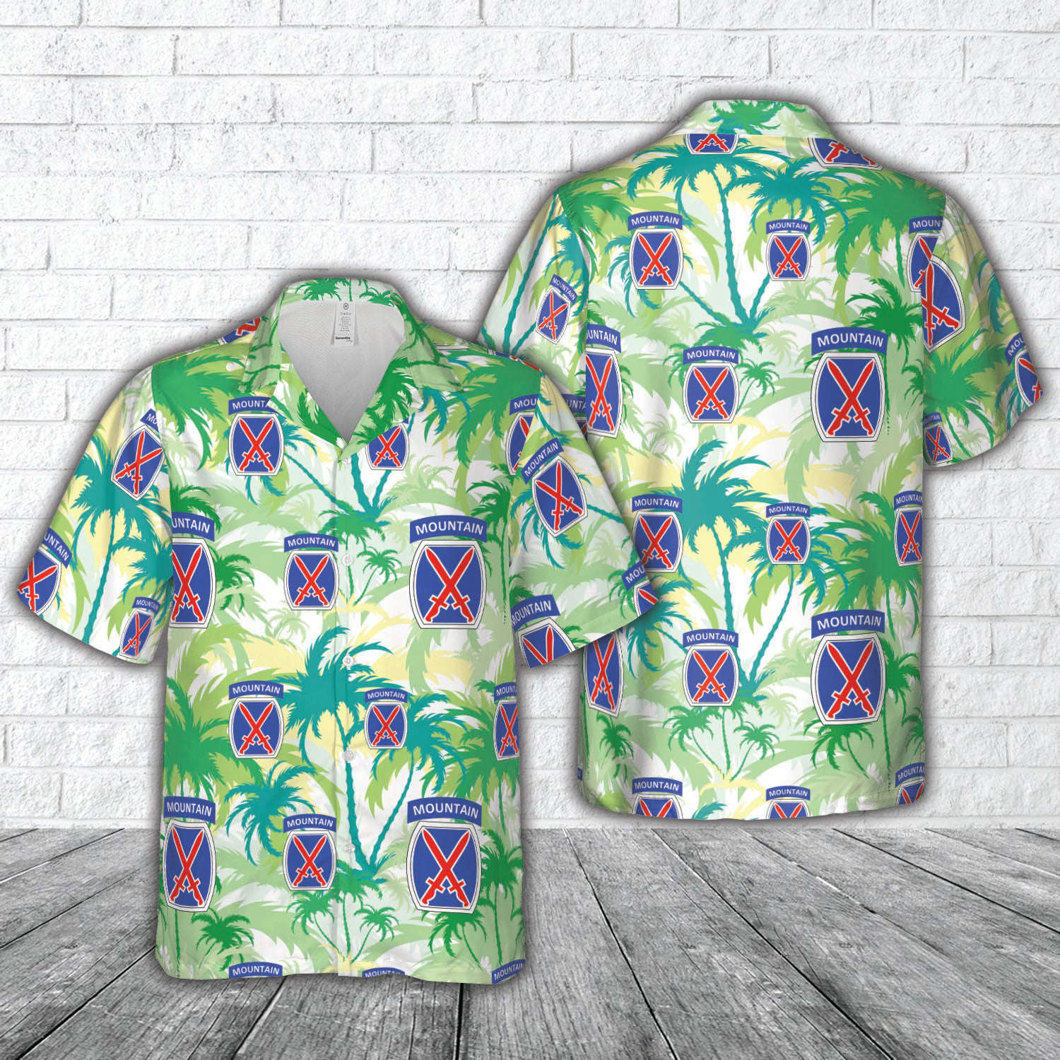 US Army 10th Mountain Division Hawaiian Shirt Gift for Men Dad Father Gift for Men Dad Father