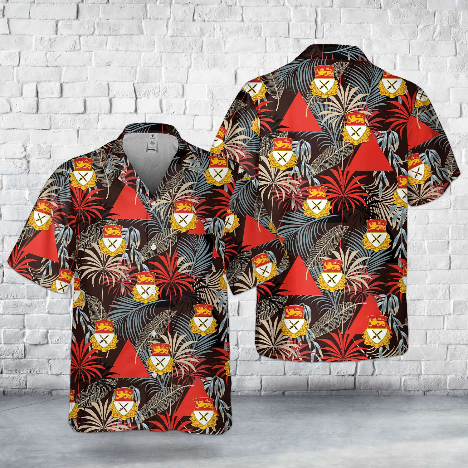 US Army 15th Cavalry Regiment Pocket Hawaiian Shirt Gift for Men Dad Father Gift for Men Dad Father