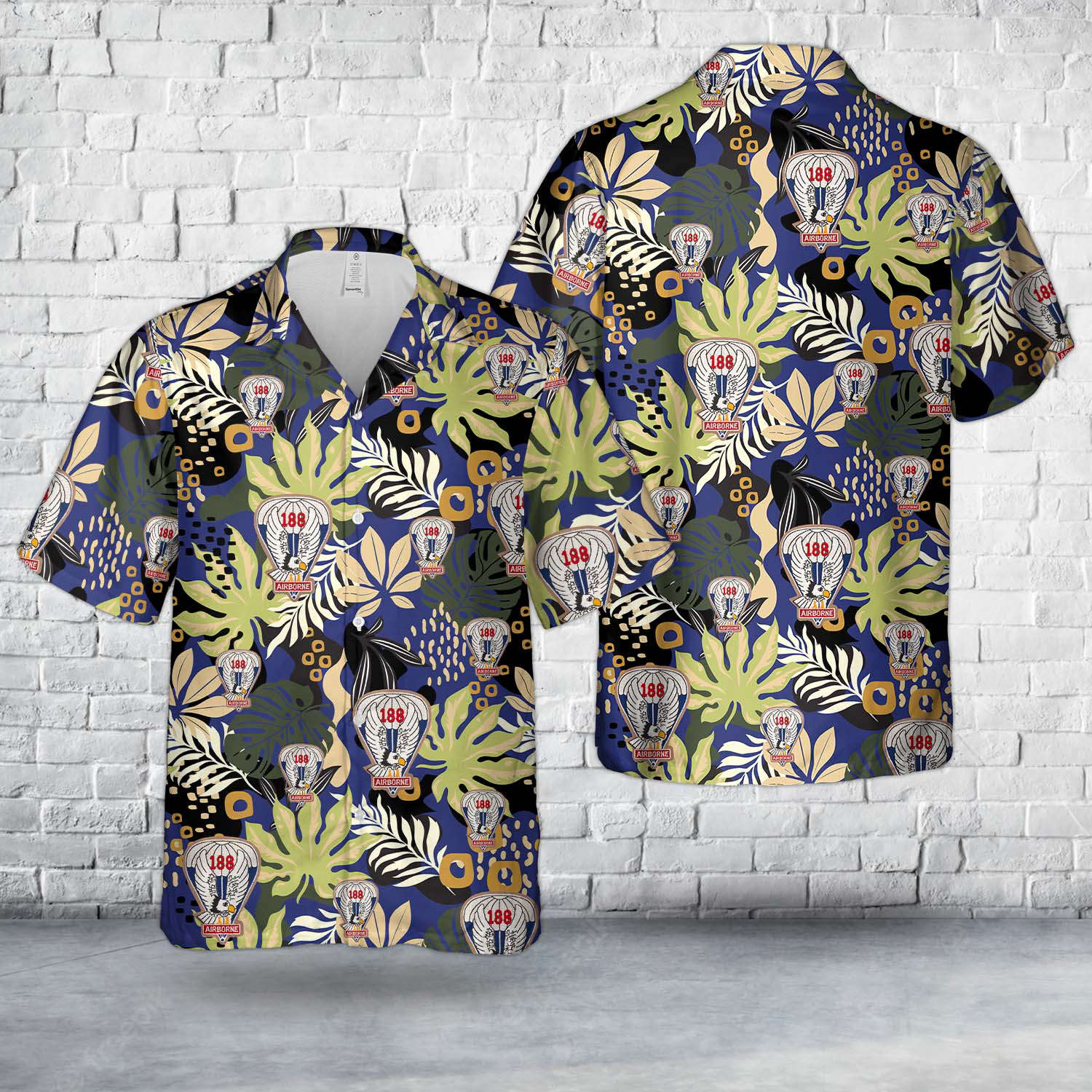 US Army 188th Airborne Infantry Regiment Hawaiian Shirt Gift for Men Dad Father Gift for Men Dad Father