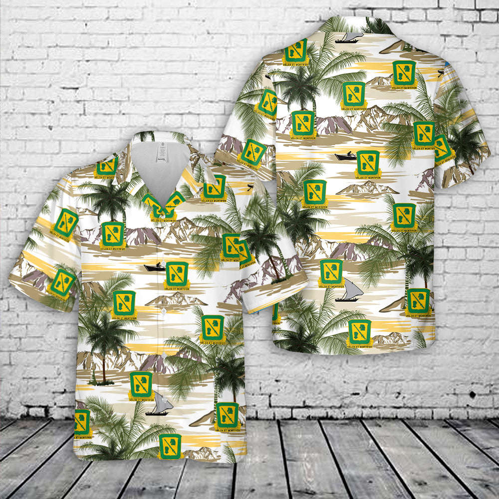 US Army 18th Cavalry Regiment Hawaiian Shirt Gift for Men Dad Father Gift for Men Dad Father