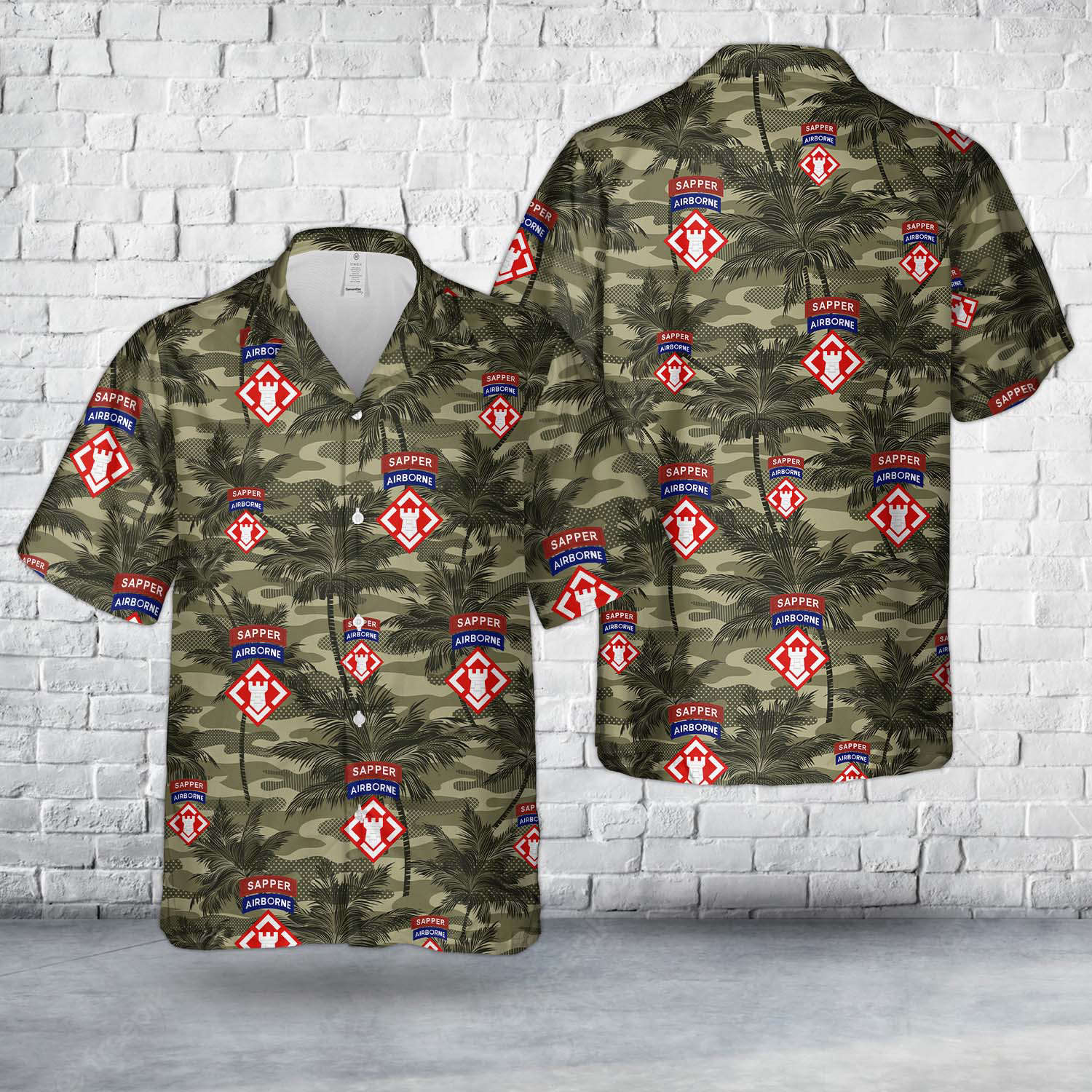 US Army 20th Engineer Brigade-Airborne Sapper Hawaiian Shirt Gift for Men Dad Father Gift for Men Dad Father