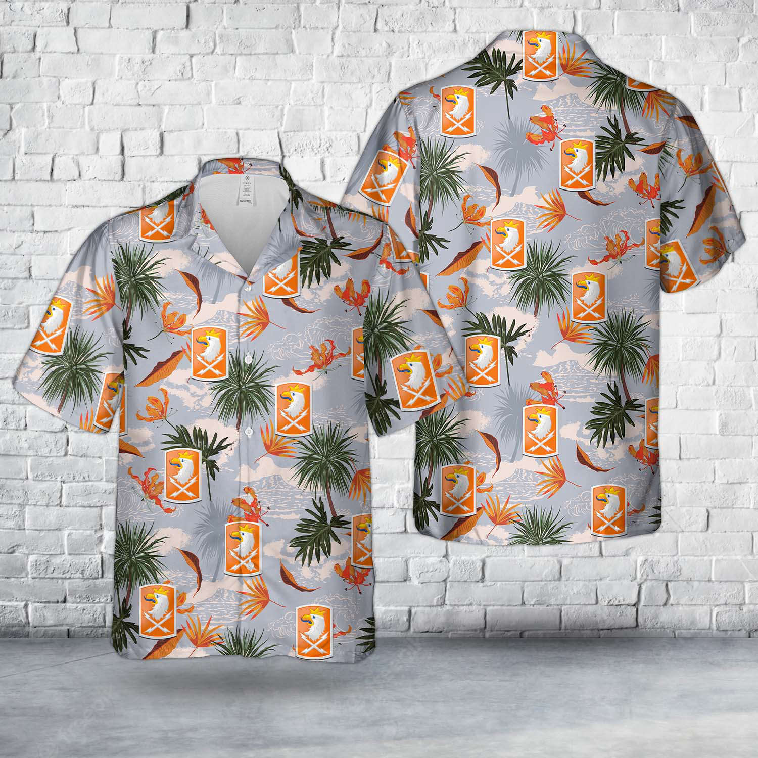 US Army 22nd Signal Brigade Hawaiian Shirt Gift for Men Dad Father Gift for Men Dad Father