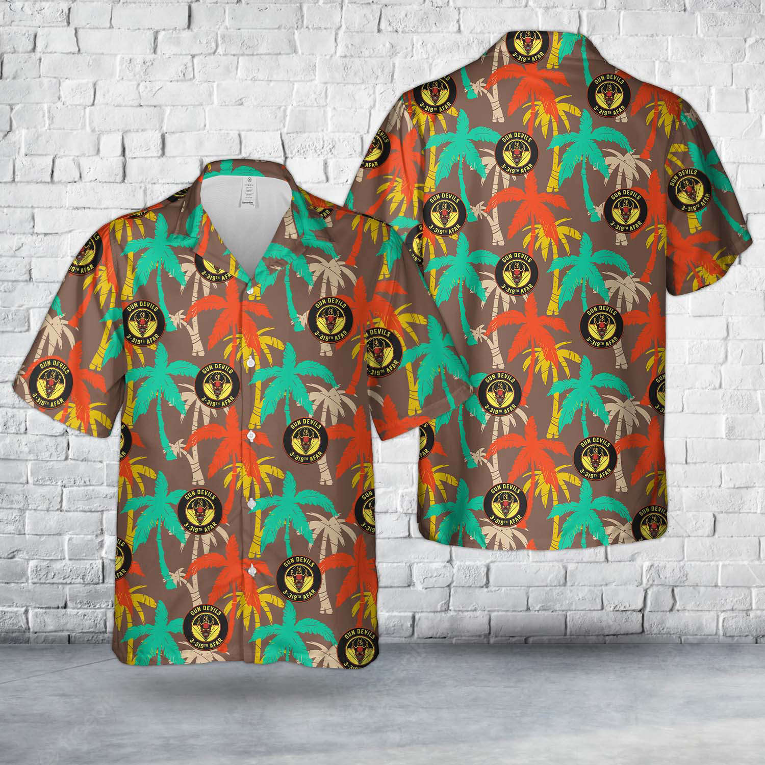 US Army 3-319 Airborne Field Artillery Regiment Hawaiian Shirt Gift for Men Dad Father Gift for Men Dad Father