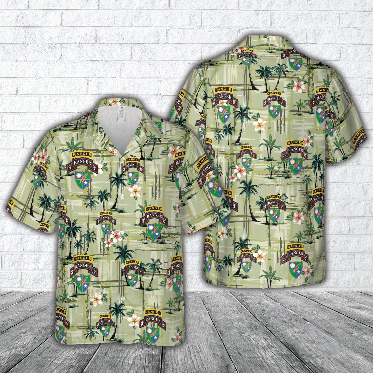 US Army 3rd Battalion, 75th Ranger Regiment Hawaiian Shirt Gift for Men Dad Father Gift for Men Dad Father