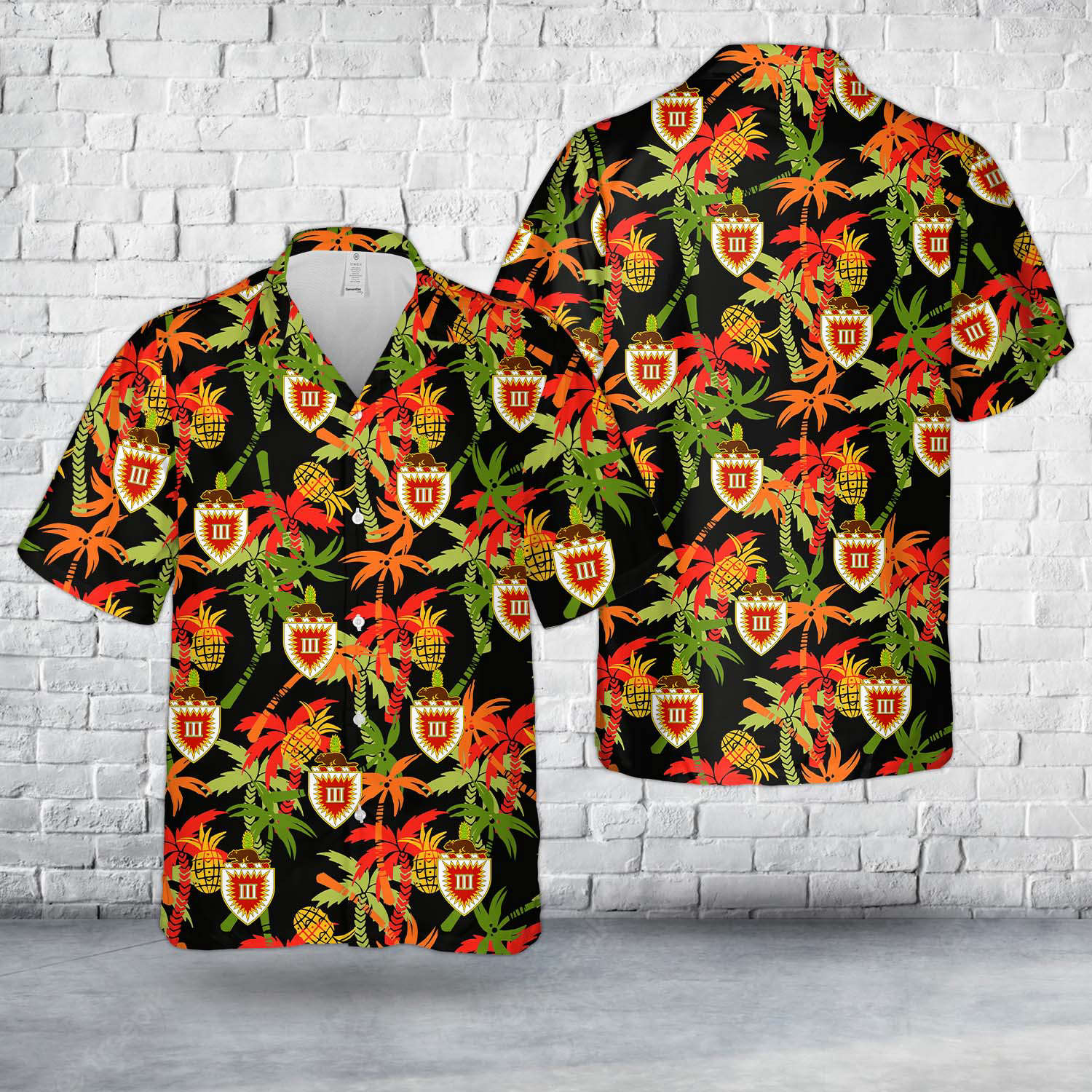 US Army 3rd Engineer Battalion Hawaiian Shirt Gift for Men Dad Father Gift for Men Dad Father