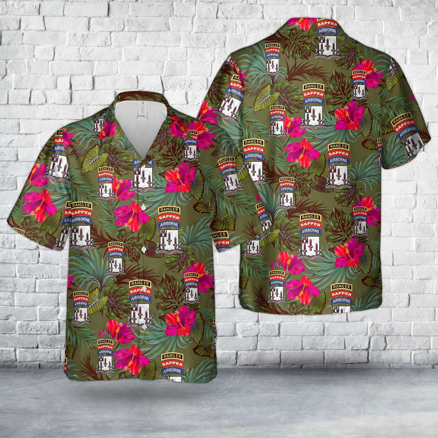 US Army 54th Brigade Engineer Battalion – Airborne Ranger Sapper Hawaiian Shirt Gift for Men Dad Father Gift for Men Dad Father