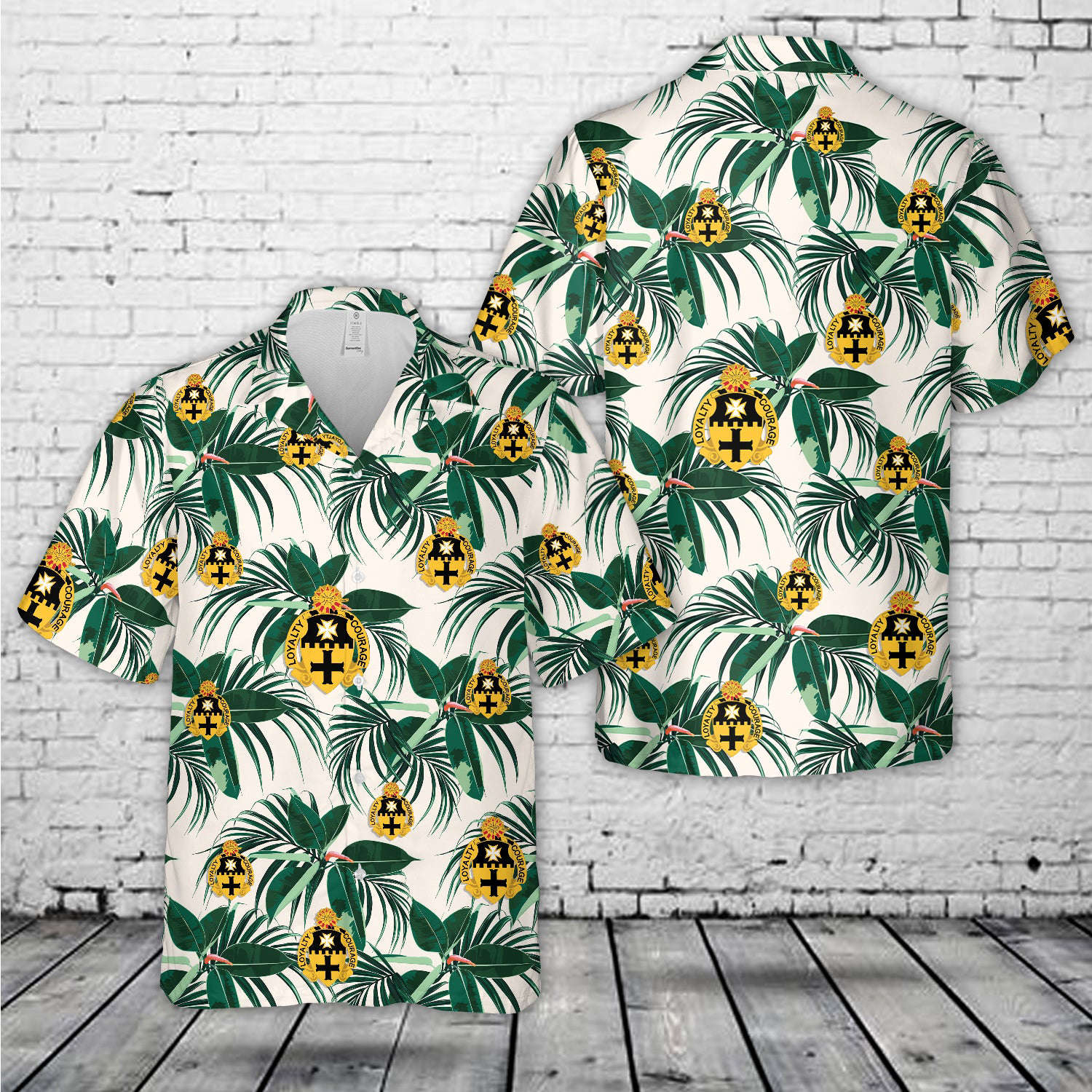 US Army 5th Cavalry Regiment Unit Crest Hawaiian Shirt Gift for Men Dad Father Gift for Men Dad Father