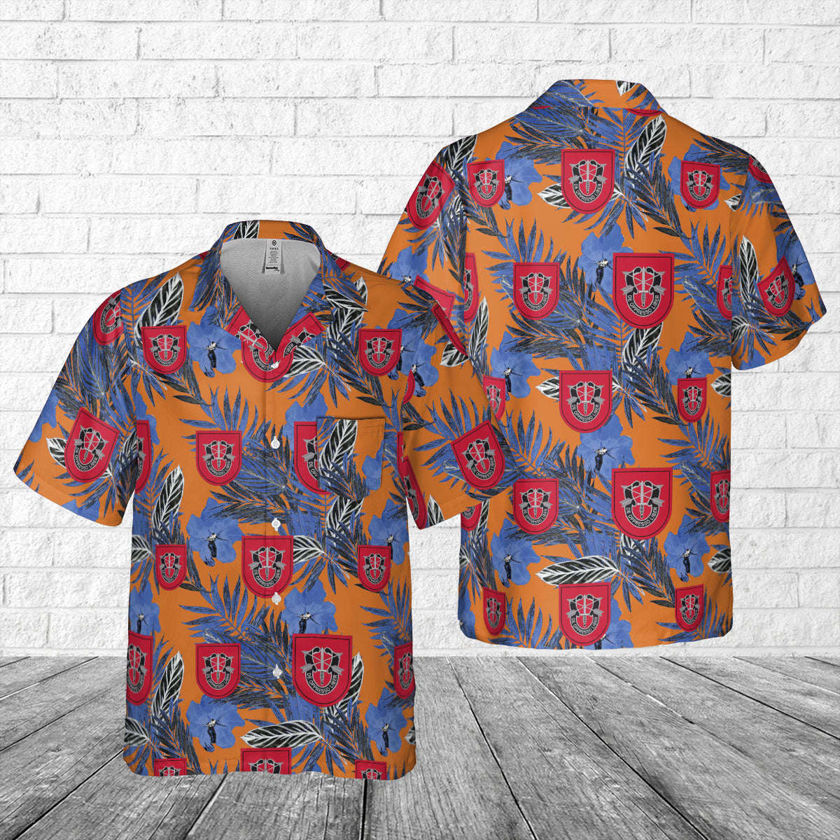 US Army 7th Special Forces Group (7th SFG) Pocket Hawaiian Shirt Gift for Men Dad Father Gift for Men Dad Father