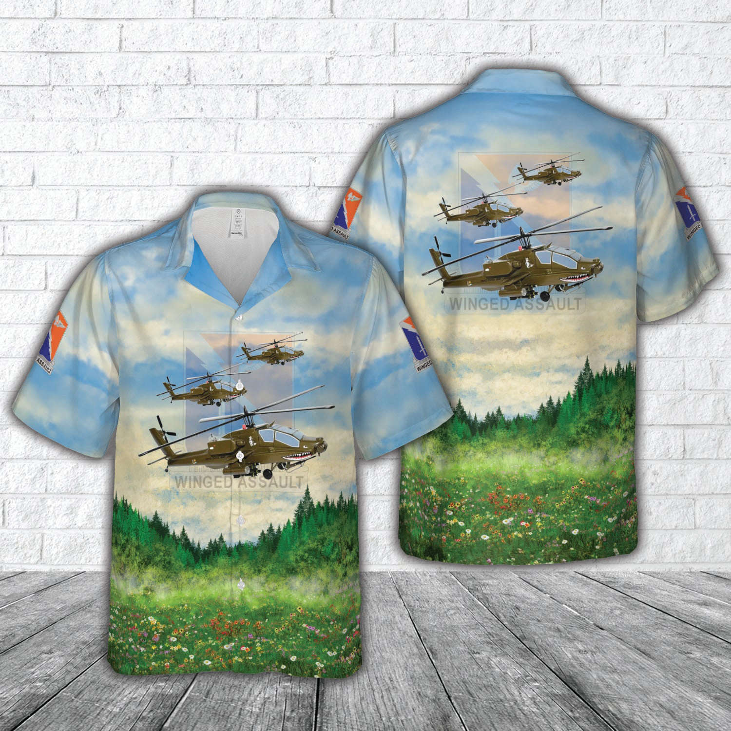 US Army 8th Battalion, 229th Aviation Regiment AH-64D Hawaiian Shirt Gift for Men Dad Father Gift for Men Dad Father