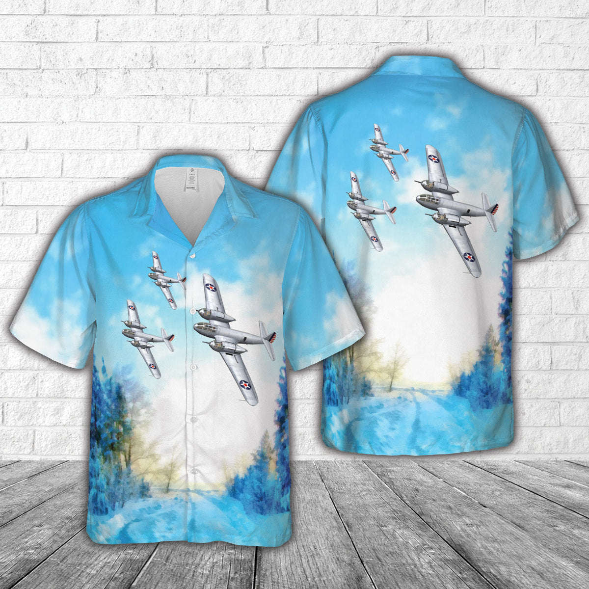 US Army Air Corps Bell YFM-1B Airacuda Hawaiian Shirt Gift for Men Dad Father Gift for Men Dad Father