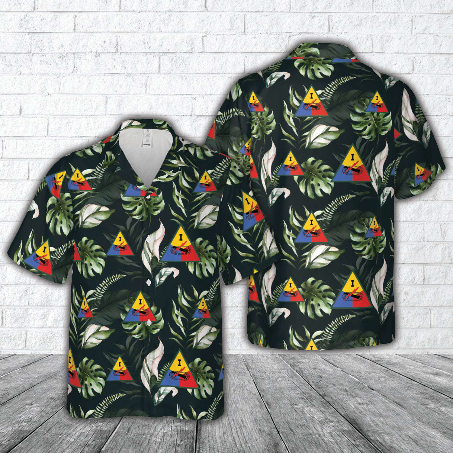 US Army Armor Forces WW2 1st Armored Corps Hawaiian Shirt Gift for Men Dad Father Gift for Men Dad Father