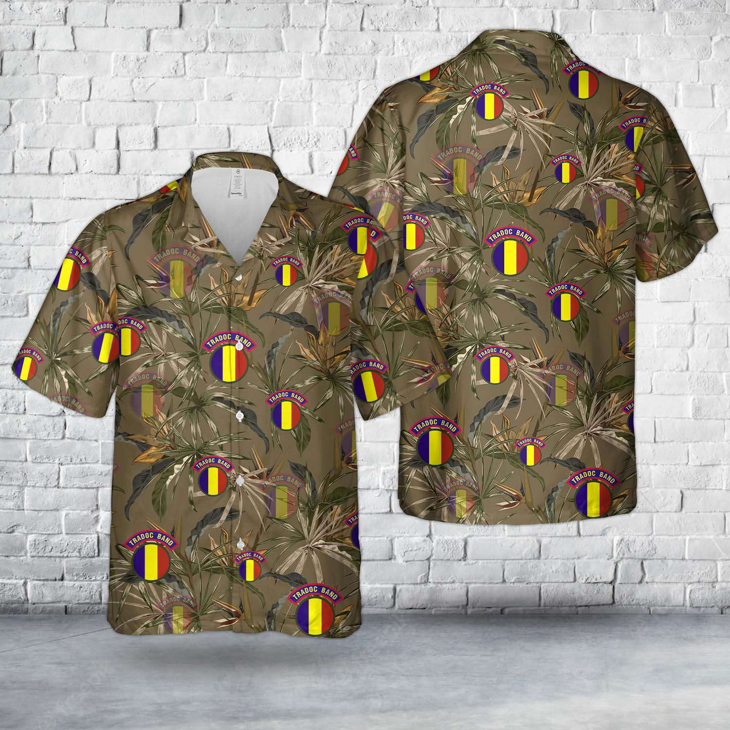 US Army Army Training and Doctrine Command Band (TRADOC Band) Hawaiian Shirt Gift for Men Dad Father Gift for Men Dad Father