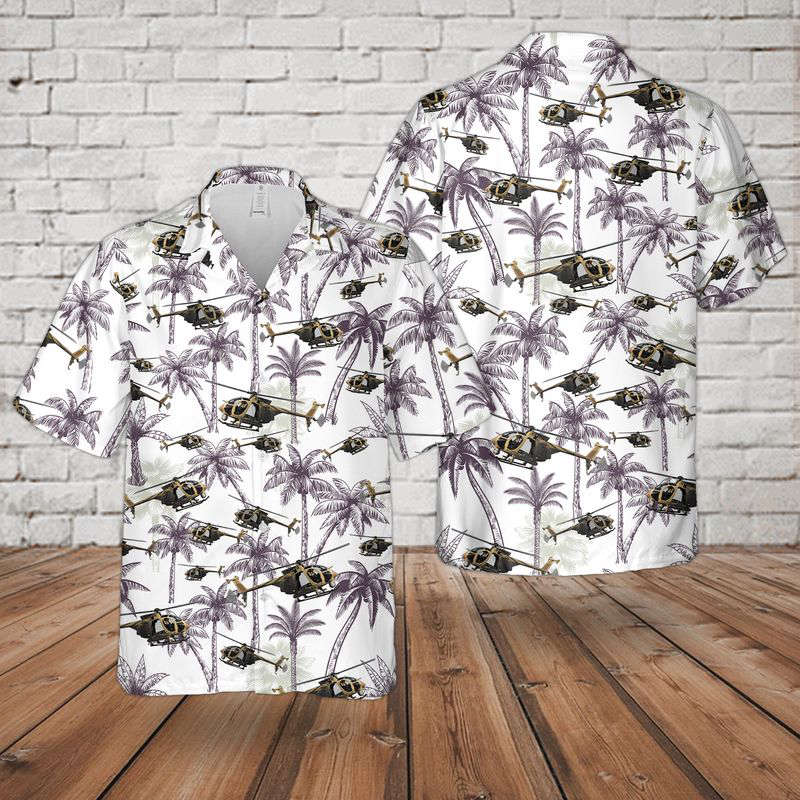US Army Boeing AH-6 Hawaiian Shirt Gift for Men Dad Father Gift for Men Dad Father