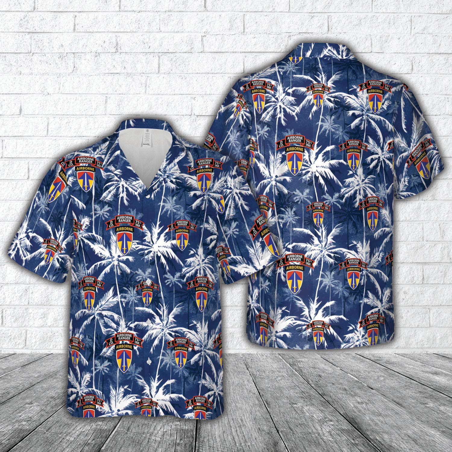 US Army D Company (RANGER), 75th Infantry (AIRBORNE), 2nd Field Force Hawaiian Shirt Gift for Men Dad Father Gift for Men Dad Father
