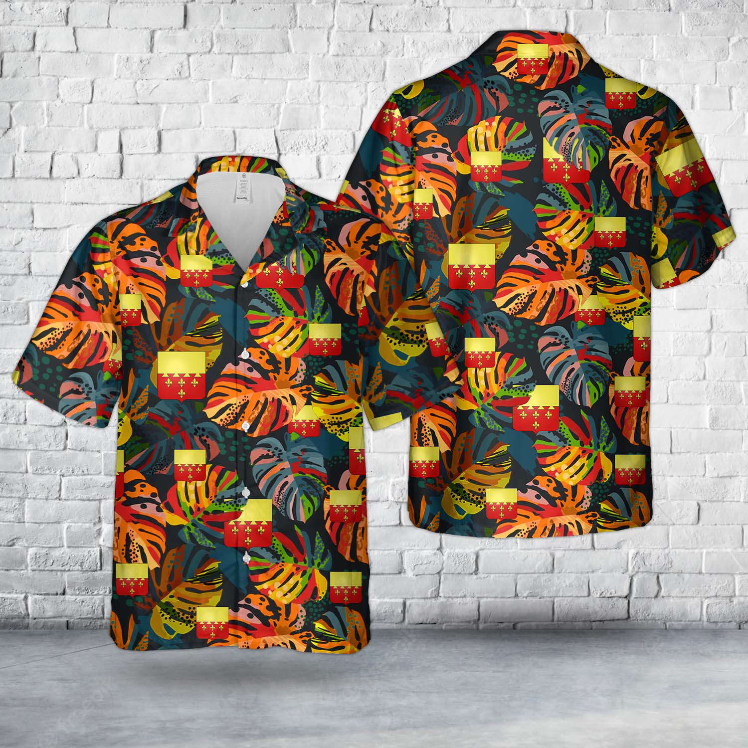 US Army Illinois Army National Guard, 106th Cavalry Regiment (106th CR) Hawaiian Shirt Gift for Men Dad Father Gift for Men Dad Father