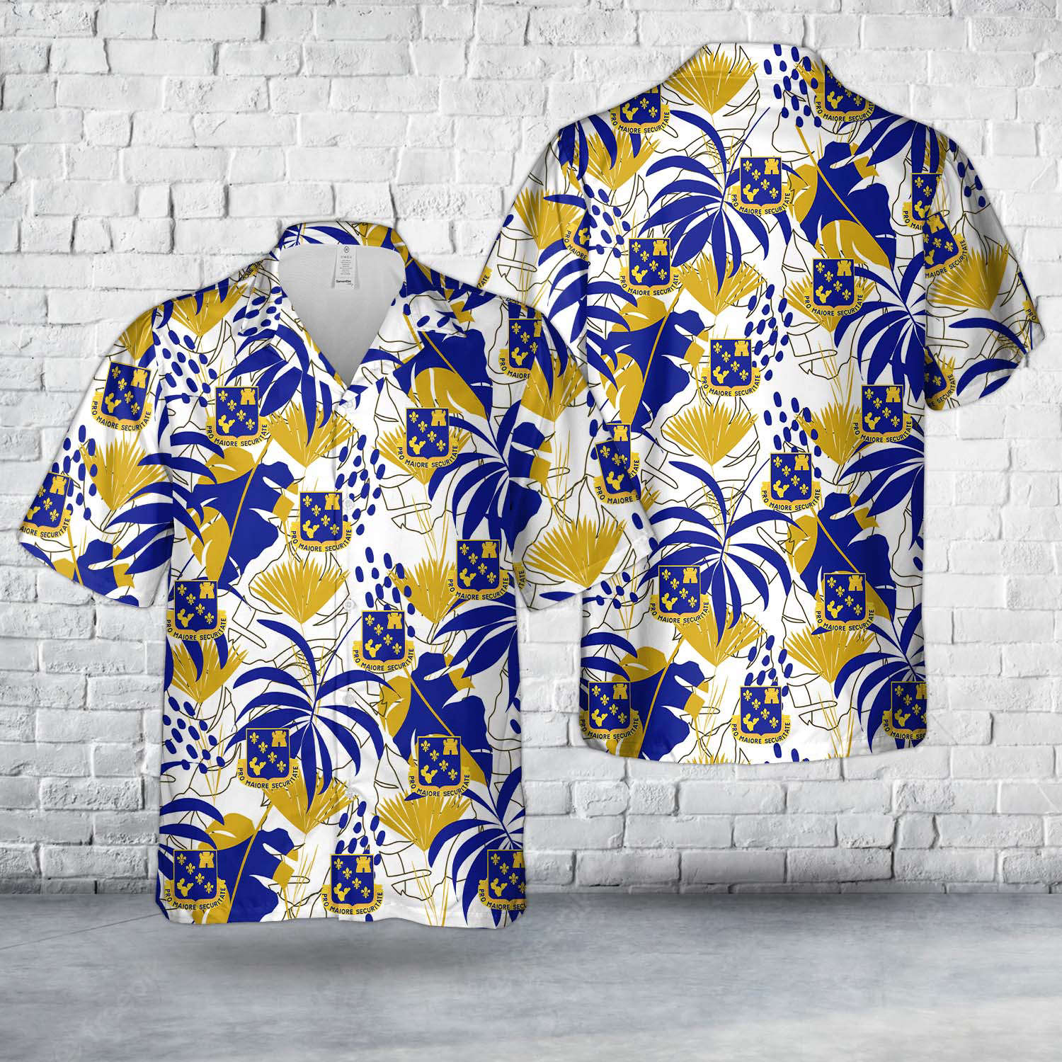 US Army Illinois Army National Guard, 129th Infantry Regiment (129th IR) Hawaiian Shirt Gift for Men Dad Father Gift for Men Dad Father