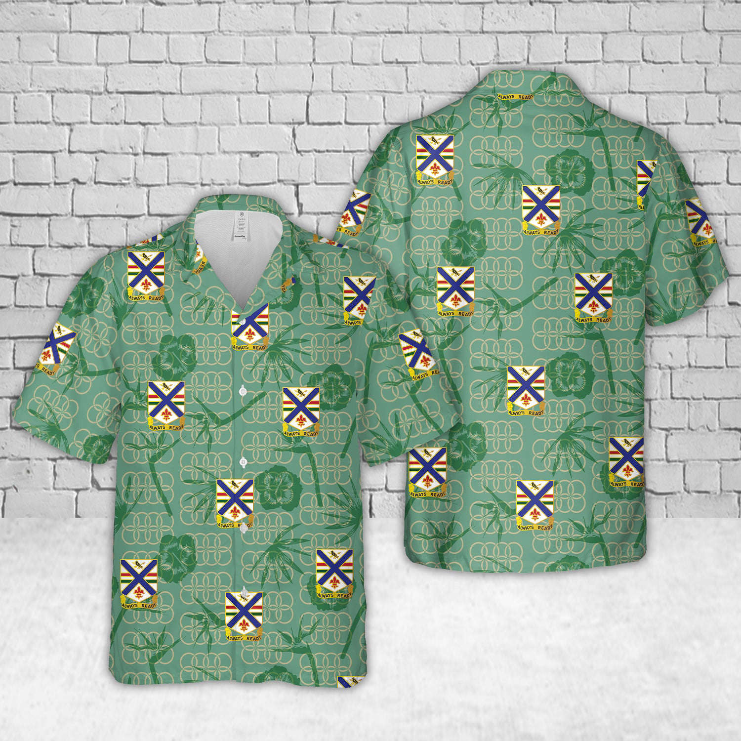US Army Illinois Army National Guard, 130th Infantry Regiment Hawaiian Shirt Gift for Men Dad Father Gift for Men Dad Father