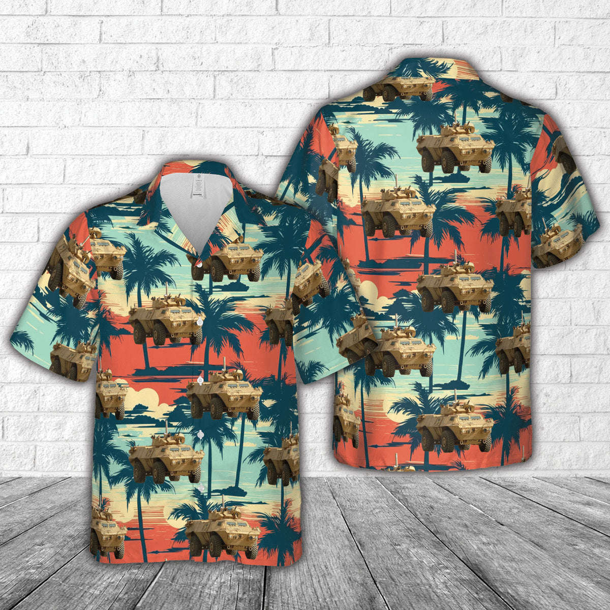US Army M-1117 , 3rd Platoon, 385th MP Battalion, 3rd Infantry Division Hawaiian Shirt Gift for Men Dad Father Gift for Men Dad Father