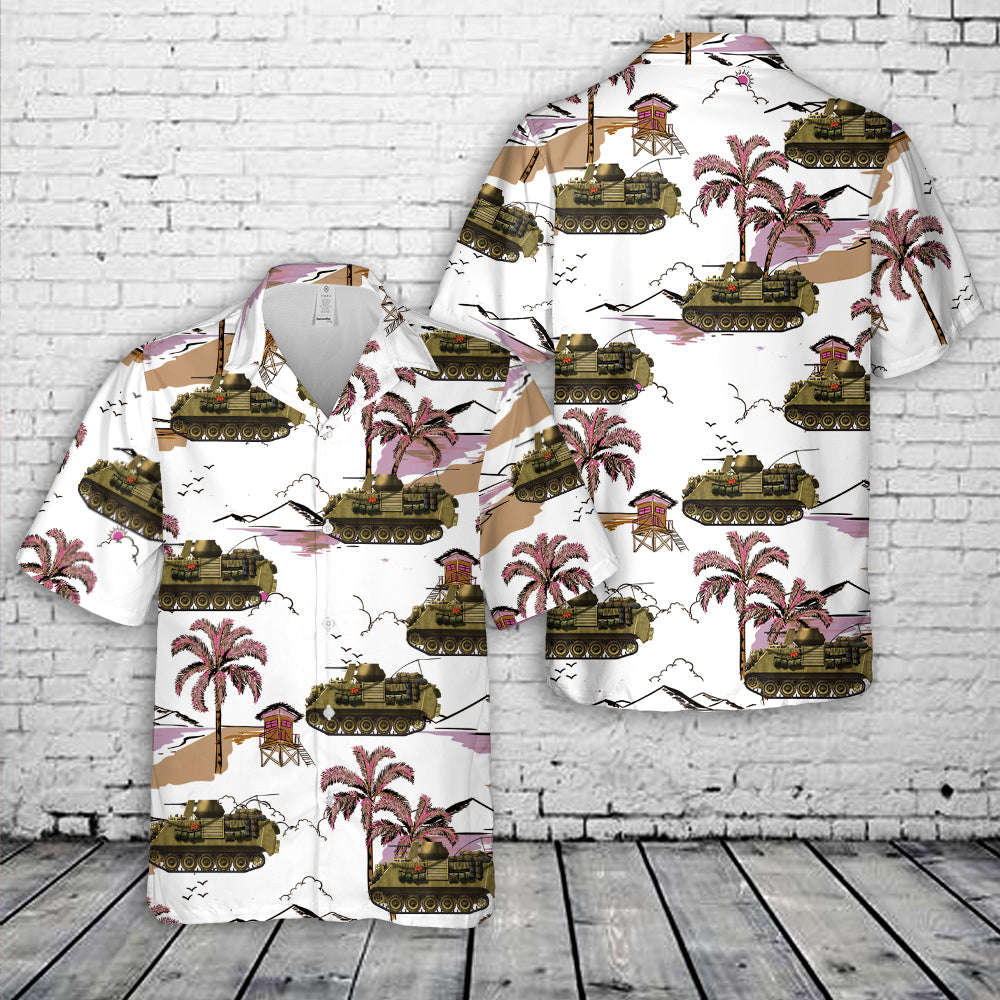 US Army M113A3 Operation Desert Storm 1991 Hawaiian Shirt Gift for Men Dad Father Gift for Men Dad Father