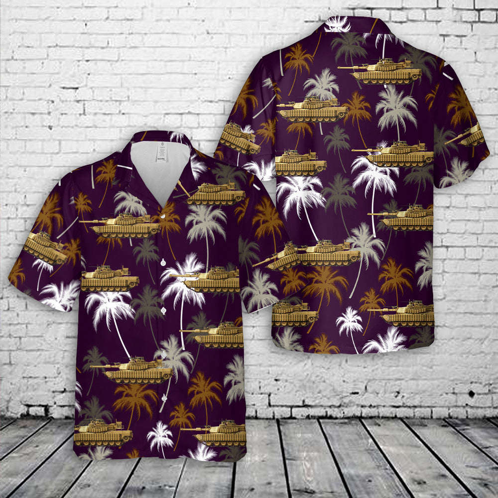 US Army M1A2 SEP TUSK II in Iraq, in the 2000s Hawaiian Shirt Gift for Men Dad Father Gift for Men Dad Father