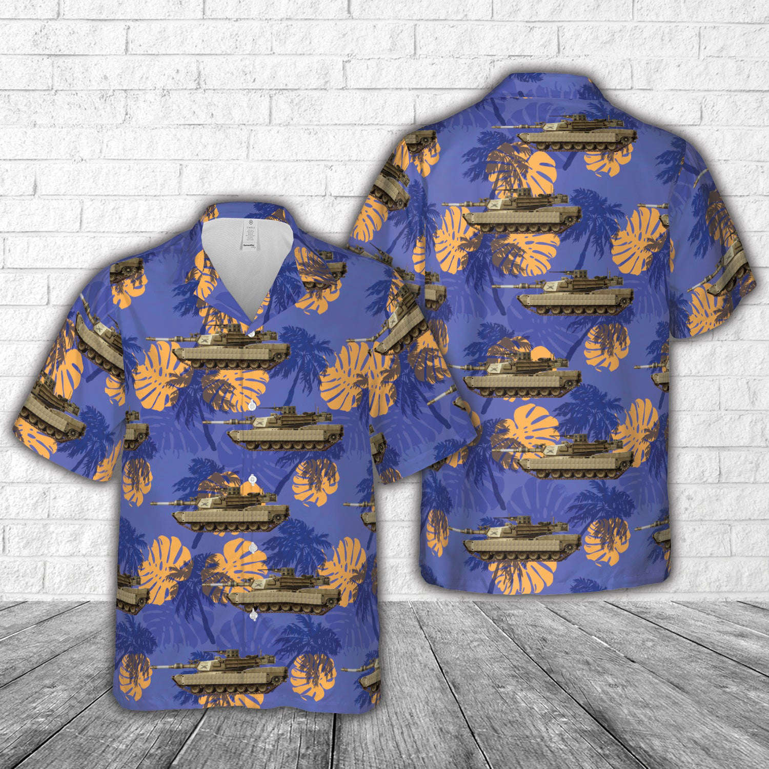 US Army M1A2 TUSK I of the 26th Heavy Mechanized Infantry Division in Iraq, in the 2000s Hawaiian Shirt Gift for Men Dad Father Gift for Men Dad Father