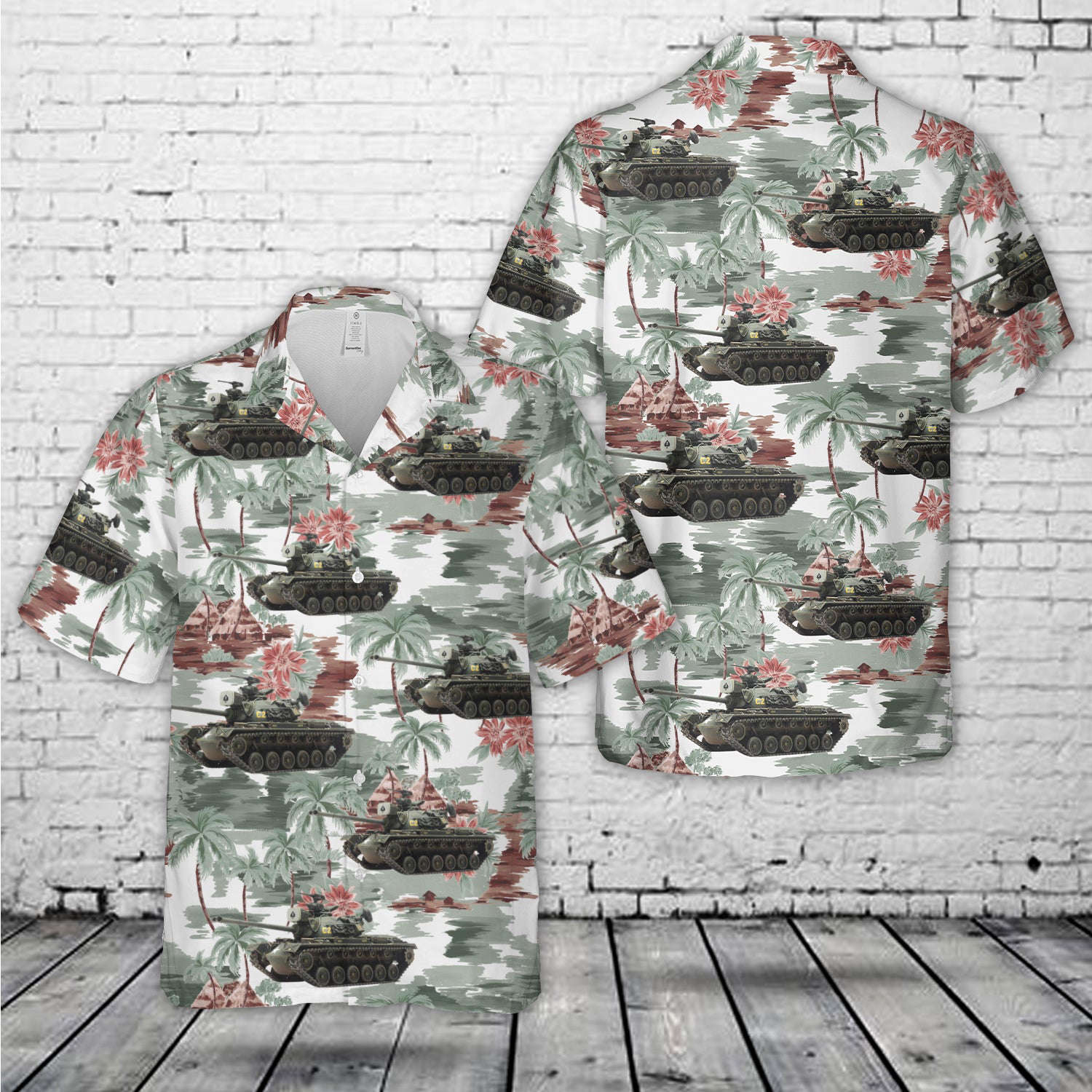 US Army M48A2 combat ready Vietnam War Hawaiian Shirt Gift for Men Dad Father Gift for Men Dad Father