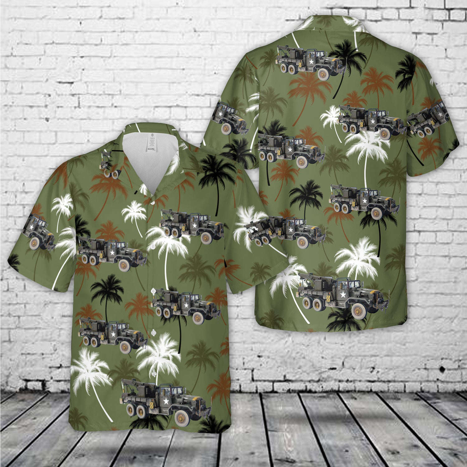 US Army M534 Medium Wrecker Hawaiian Shirt Gift for Men Dad Father Gift for Men Dad Father