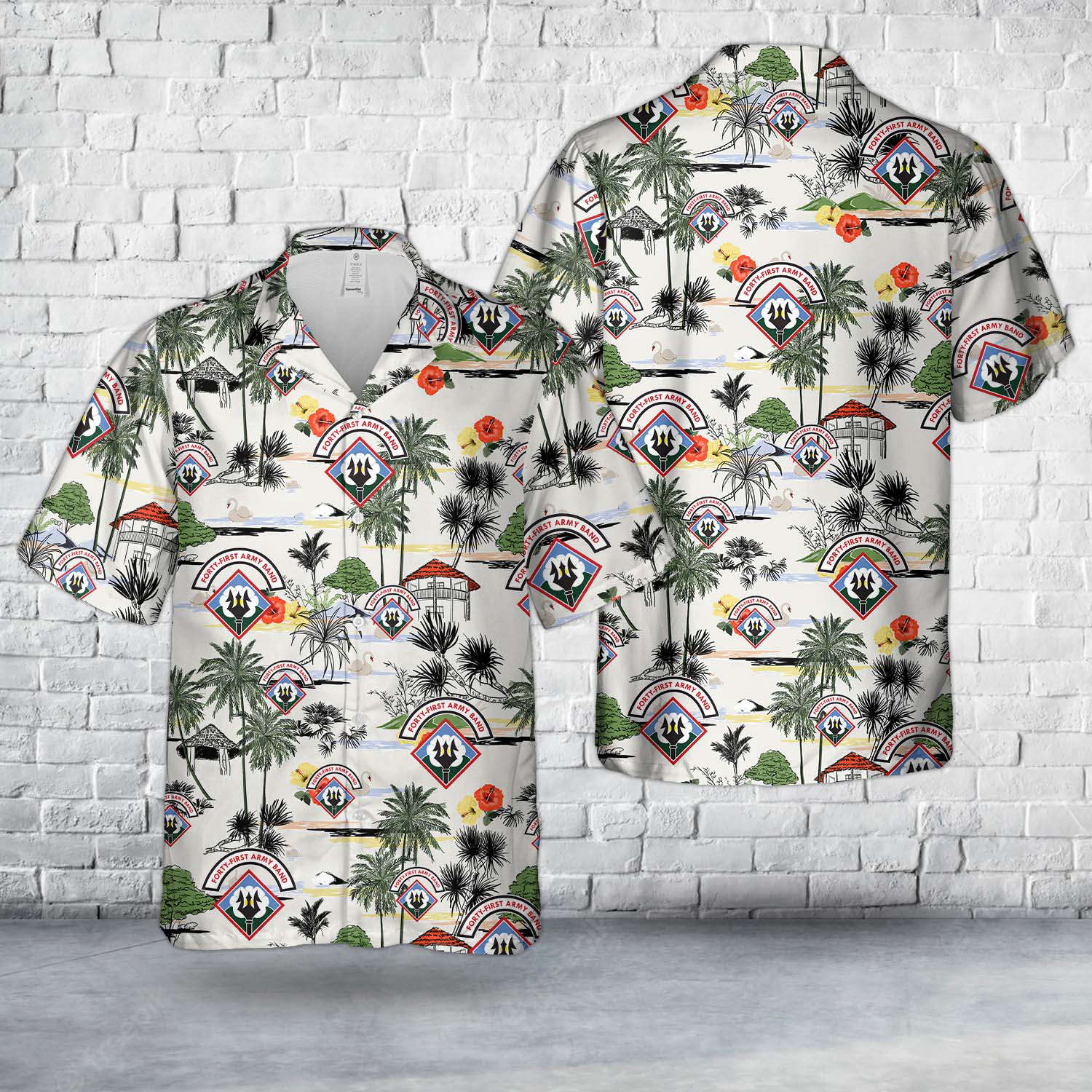 US Army Mississippi Army National Guard 41st Army Band Hawaiian Shirt Gift for Men Dad Father Gift for Men Dad Father