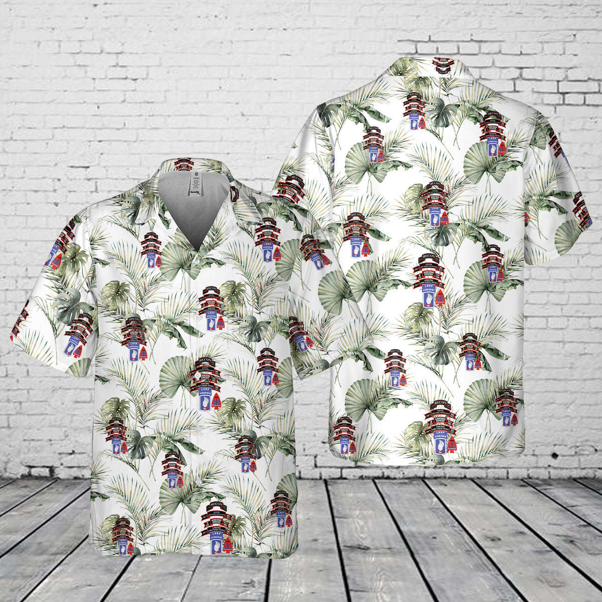 US Army N Company (RANGER), 75th Infantry (AIRBORNE), 173rd Airborne Brigade Pocket Hawaiian Shirt Gift for Men Dad Father Gift for Men Dad Father
