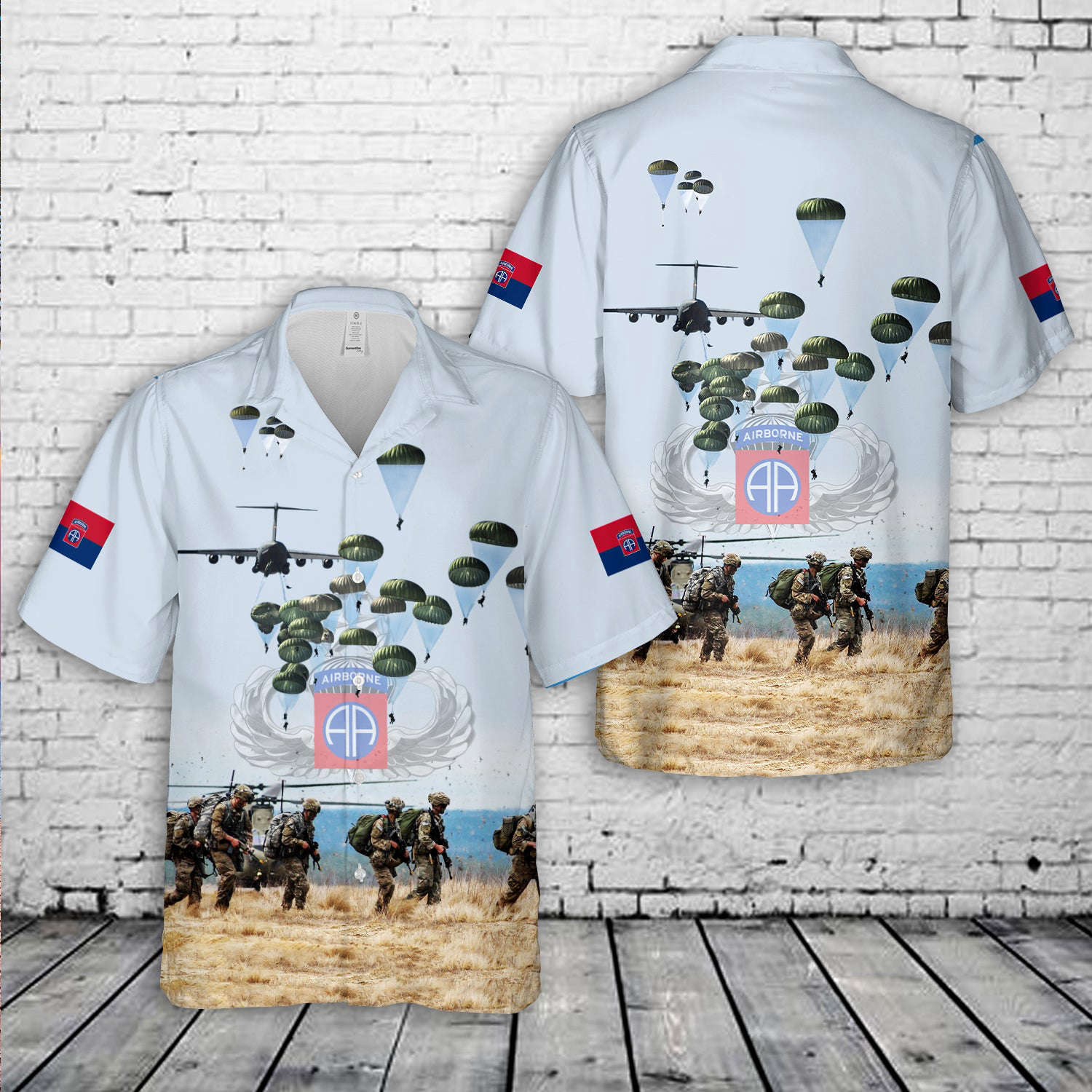 US Army National Airborne Day, 82nd Airborne Division Hawaiian Shirt Gift for Men Dad Father Gift for Men Dad Father