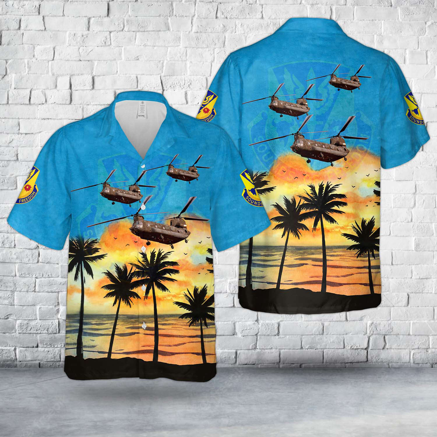 US Army Nevada Army National Guard B Company, 1/189th General Support Aviation Battalion’s CH-47F Chinook Hawaiian Shirt Gift for Men Dad Father Gift for Men Dad Father