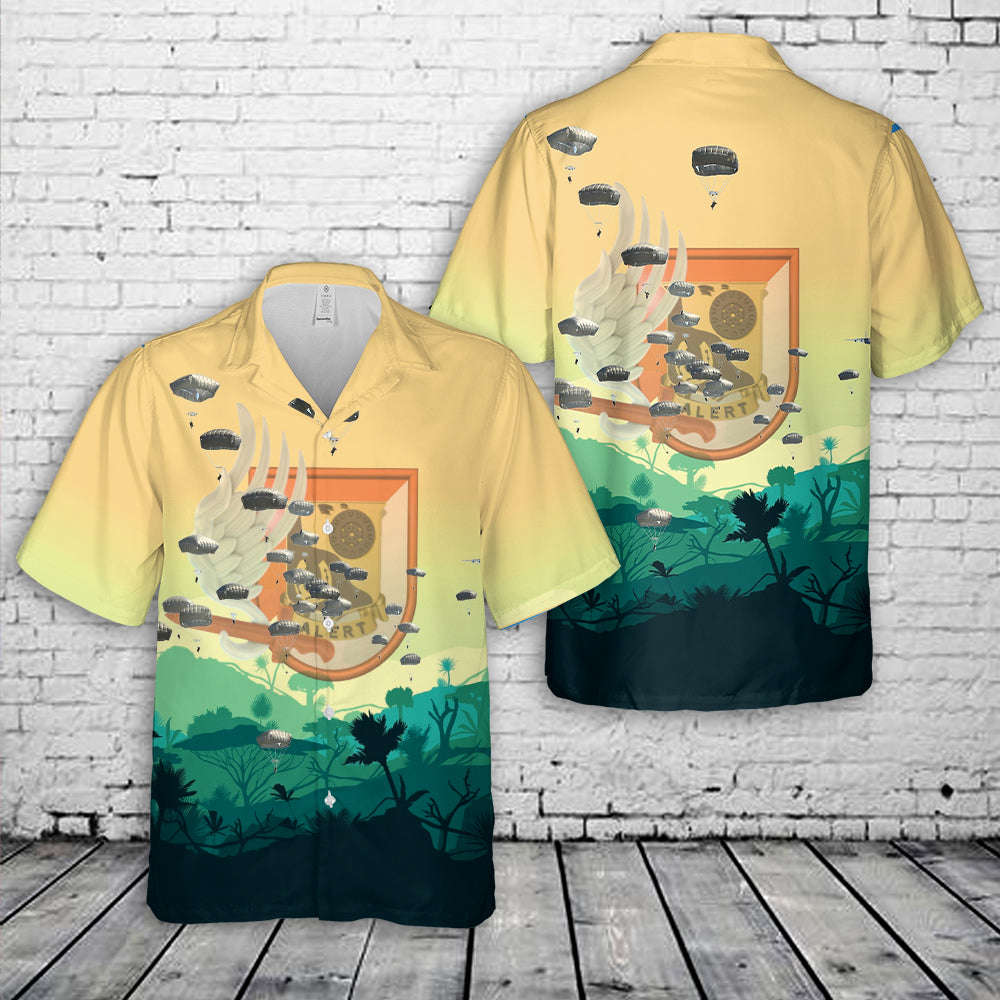US Army Paratroopers 1st Squadron (Airborne), 91st Cavalry Regiment, 173rd Airborne Brigade Jump At Grafenwoehr Hawaiian Shirt Gift for Men Dad Father Gift for Men Dad Father