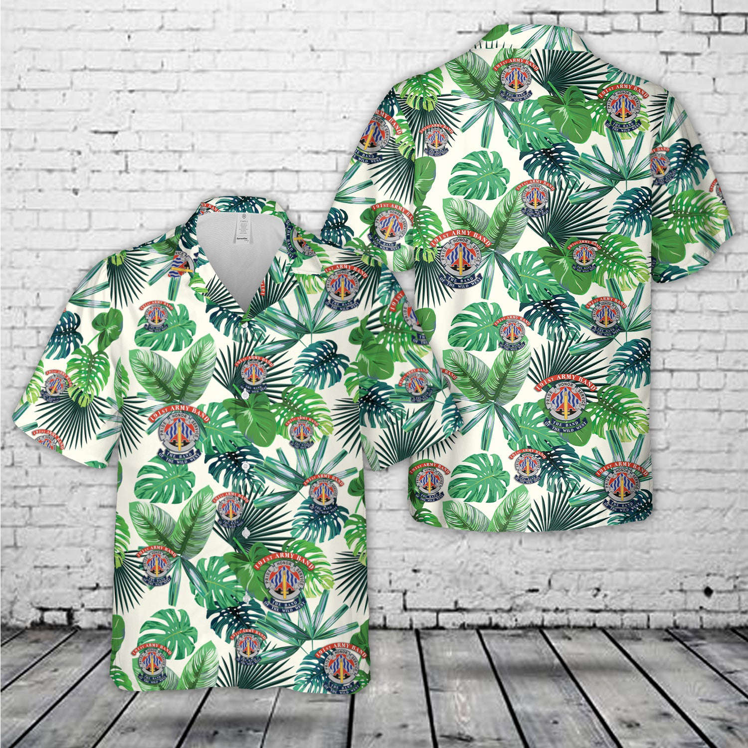 US Army The 191st Army Band, “Band of the Wild West” Hawaiian Shirt Gift for Men Dad Father Gift for Men Dad Father