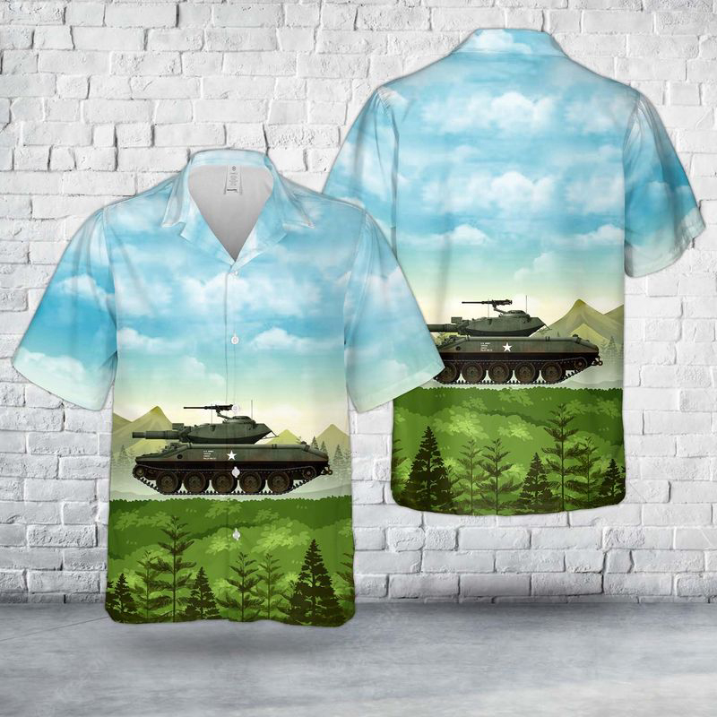 US Army XM551 Sheridan Pilot number 12 back in 1964 Hawaiian Shirt Gift for Men Dad Father Gift for Men Dad Father