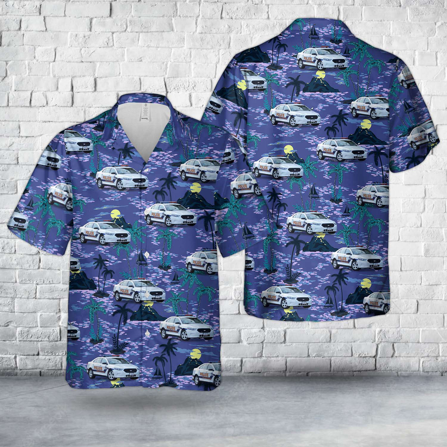 US Capital Police 0673 Car Ford Interceptor Hawaiian Shirt Gift for Men Dad Father Gift for Men Dad Father