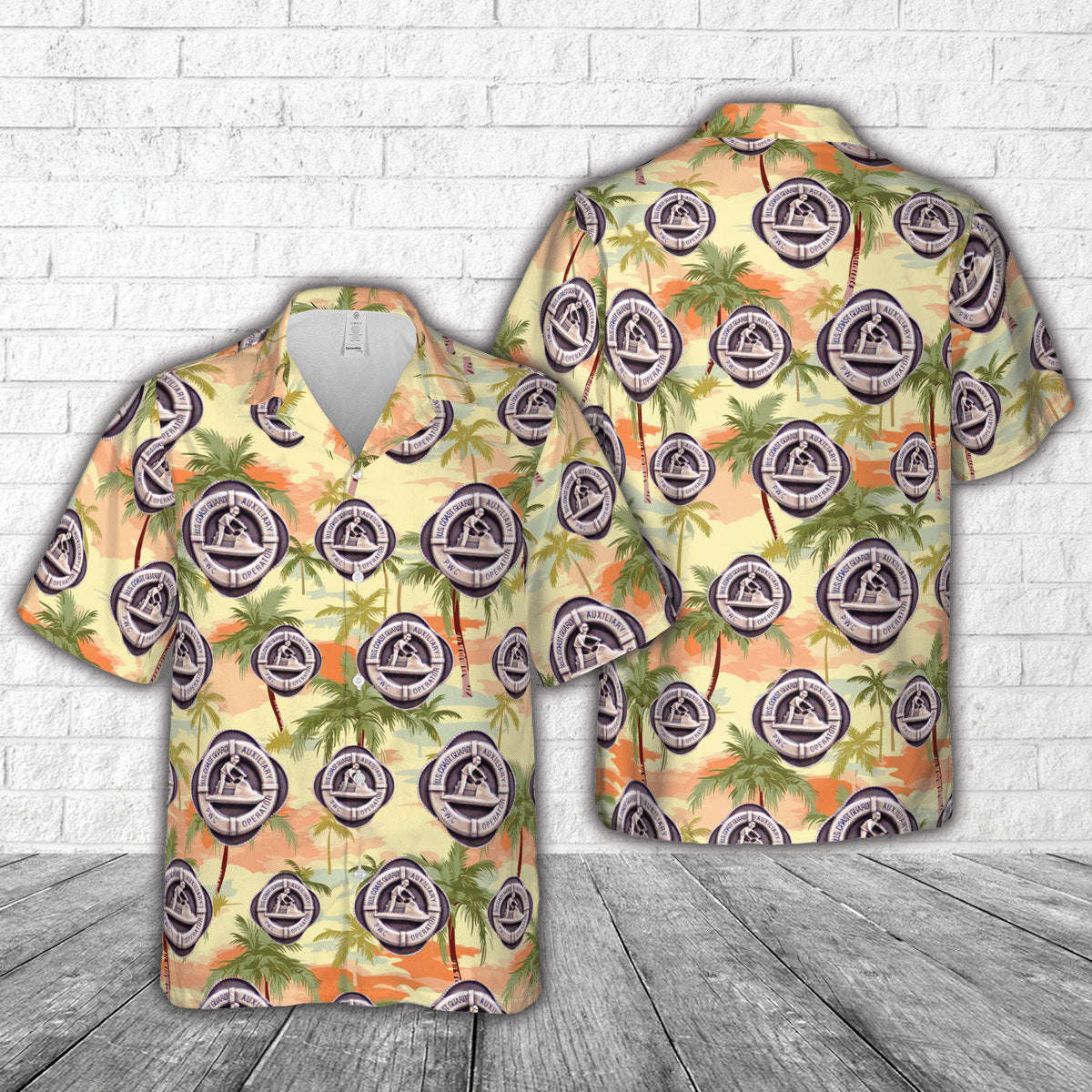 US Coast Guard Auxiliary Personal Watercraft Operator Badge Hawaiian Shirt Gift for Men Dad Father Gift for Men Dad Father
