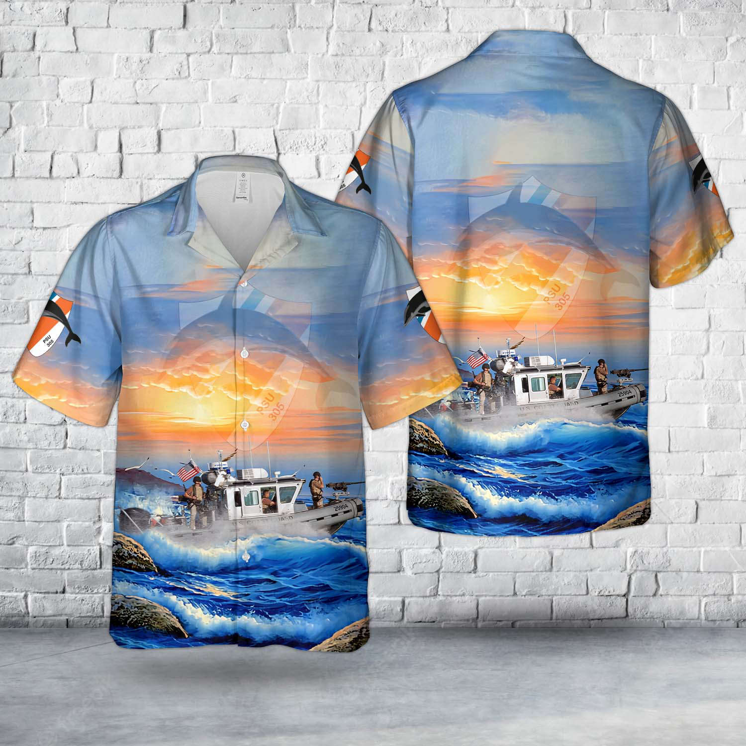 US Coast Guard Port Security Units 305 Hawaiian Shirt Gift for Men Dad Father Gift for Men Dad Father