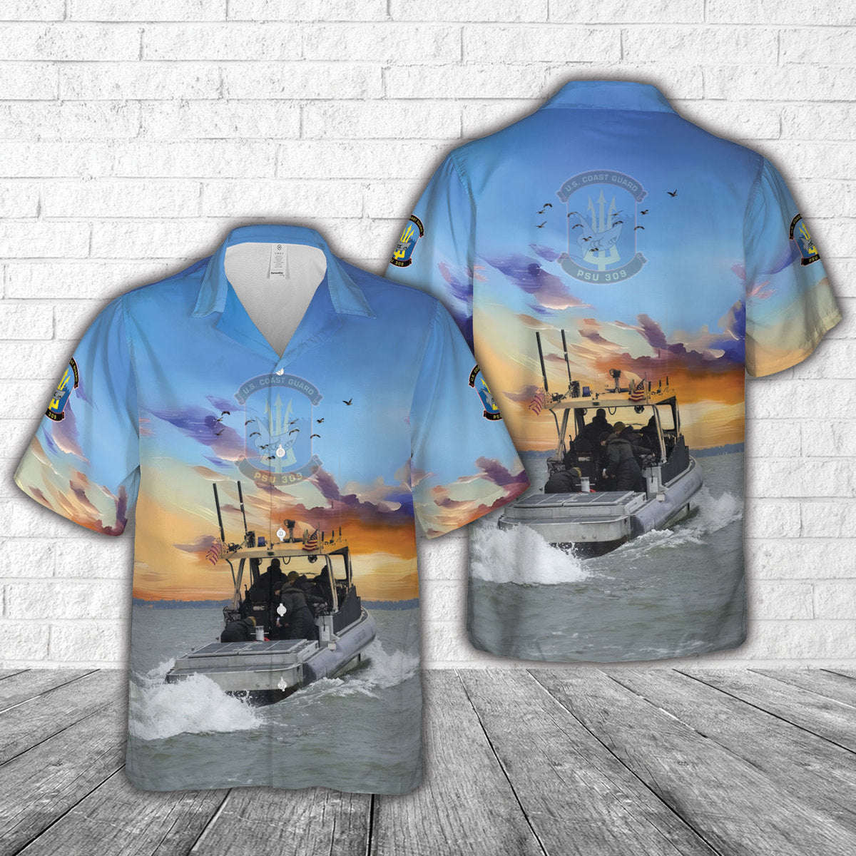 US Coast Guard Port Security Units 309 Hawaiian Shirt Gift for Men Dad Father Gift for Men Dad Father