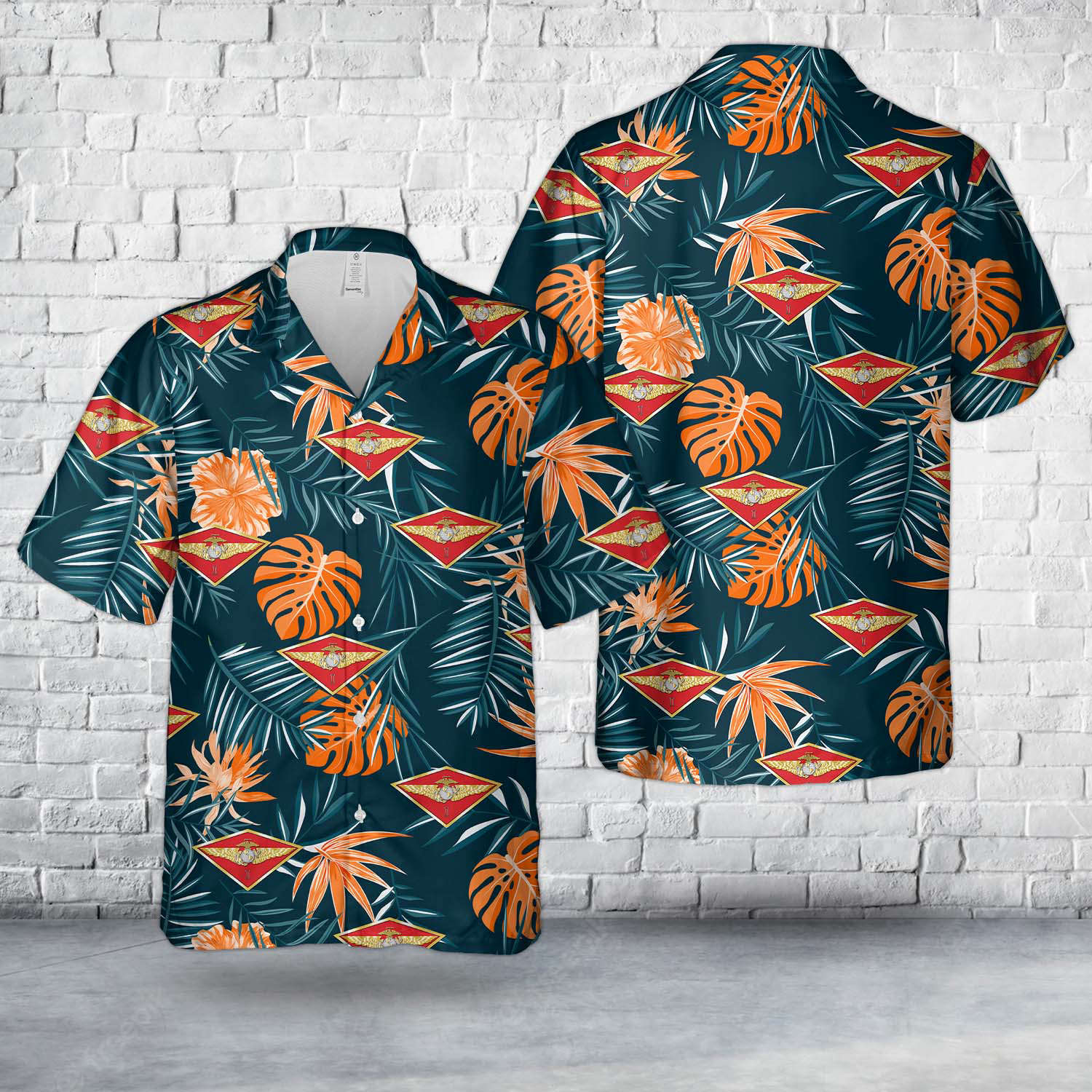 US Marine Corps 1st Marine Aircraft Wing Hawaiian Shirt Gift for Men Dad Father Gift for Men Dad Father