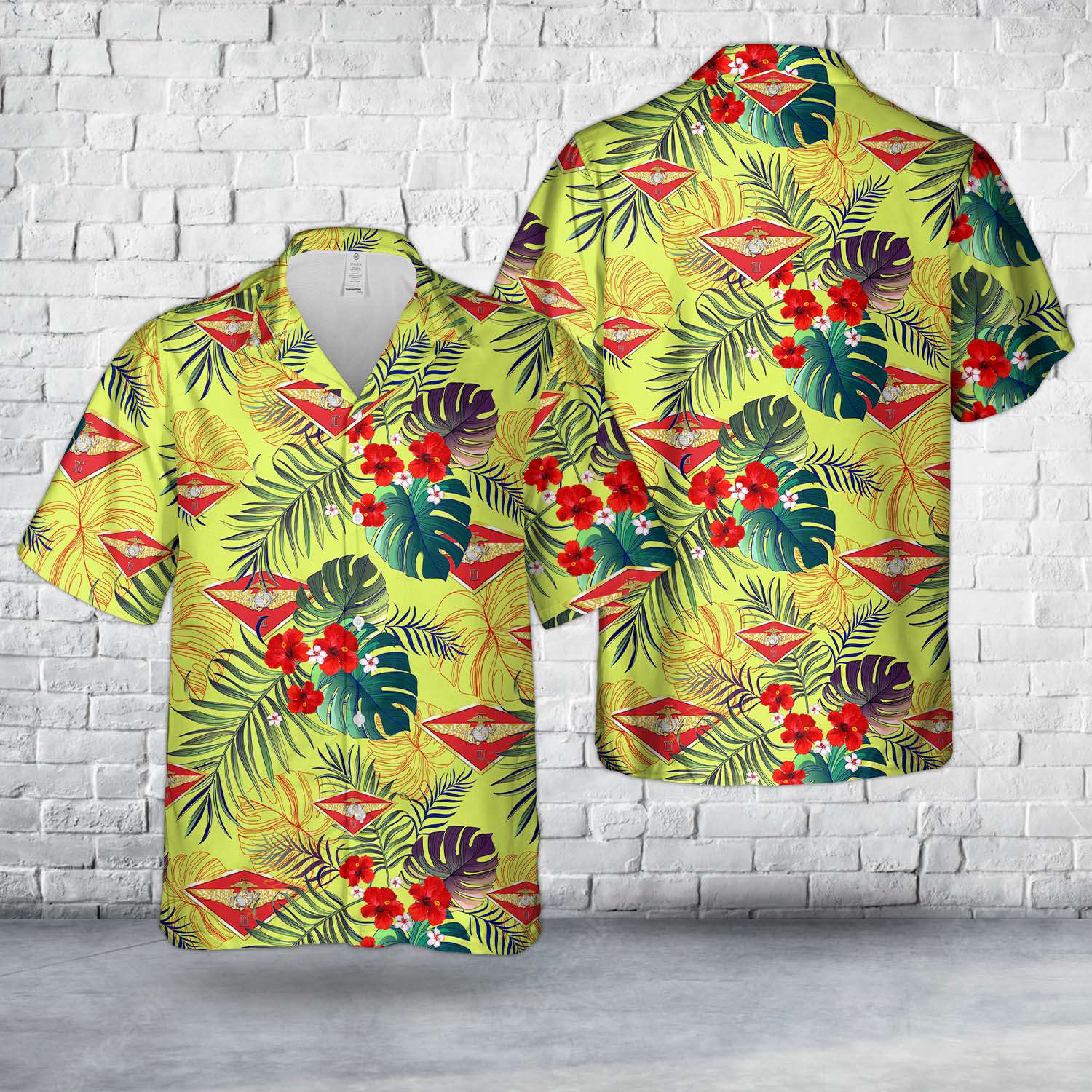 US Marine Corps 2nd Marine Aircraft Wing (2nd MAW) Hawaiian Shirt Gift for Men Dad Father Gift for Men Dad Father
