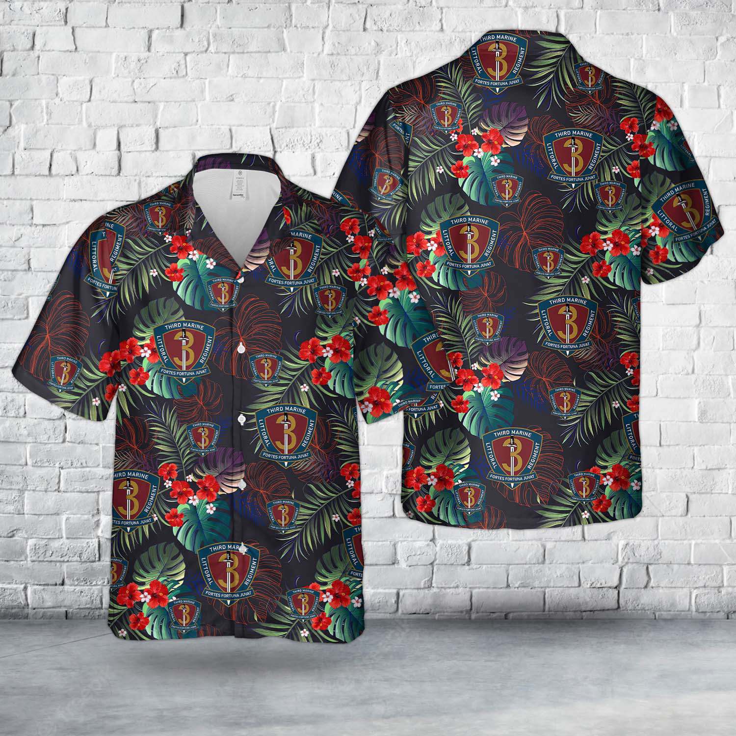 US Marine Corps 3rd Marine Littoral Regiment (3rd MLR) Hawaiian Shirt Gift for Men Dad Father Gift for Men Dad Father