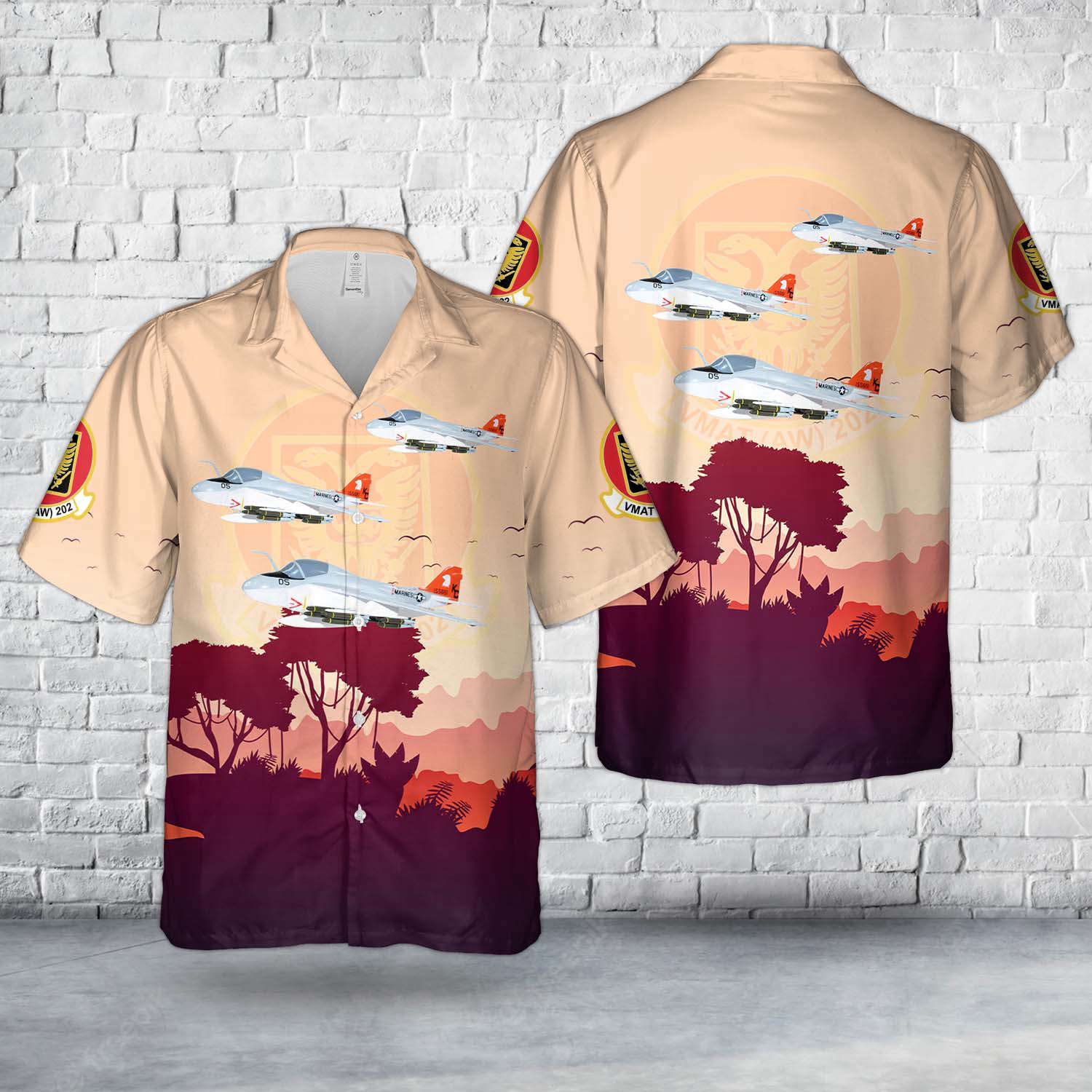 US Marine Corps A-6E Intruder Of VMAT(AW)-202 Double Eagles Hawaiian Shirt Gift for Men Dad Father Gift for Men Dad Father