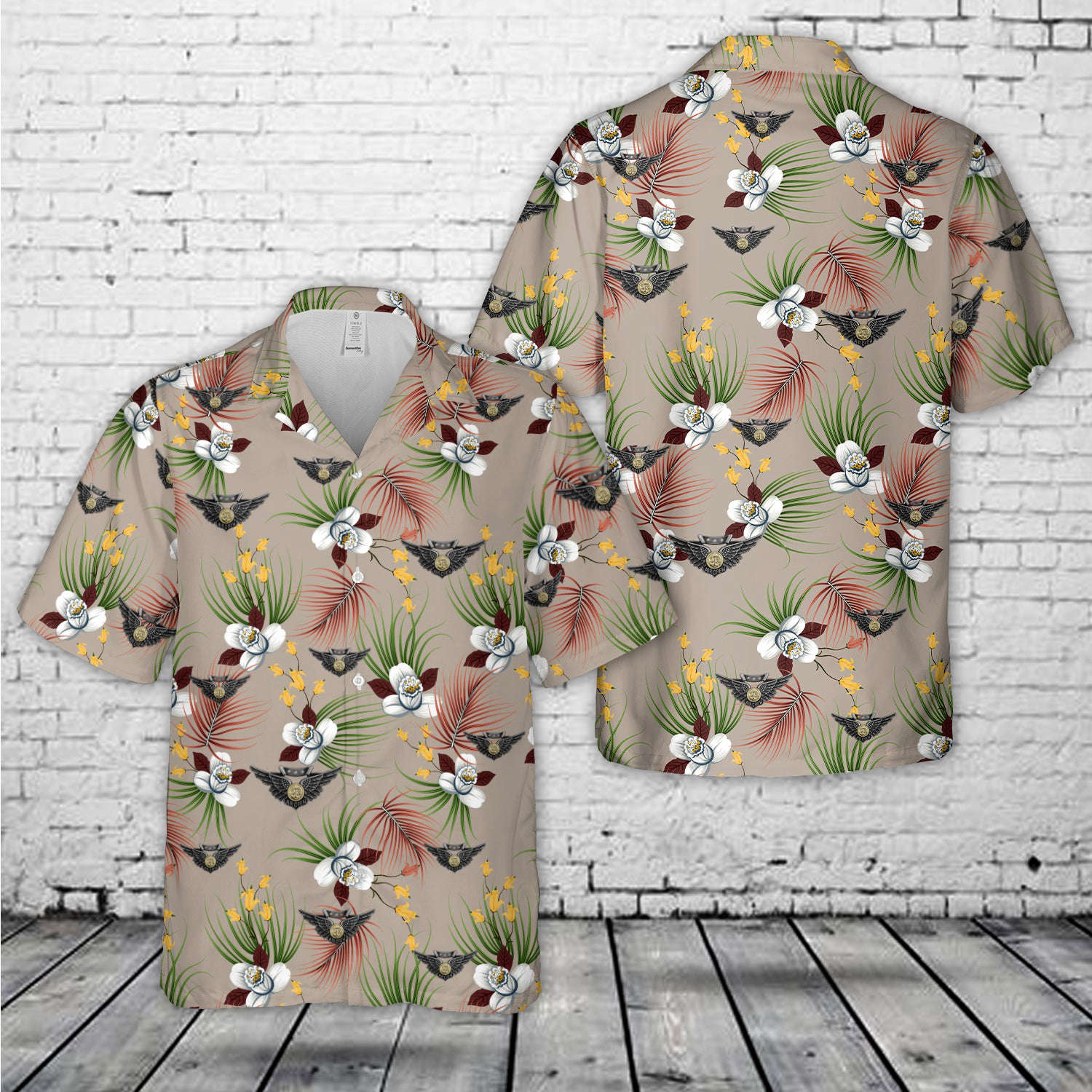 US Marine Corps Miniature Combat Aircrew Insignia Hawaiian Shirt Gift for Men Dad Father Gift for Men Dad Father