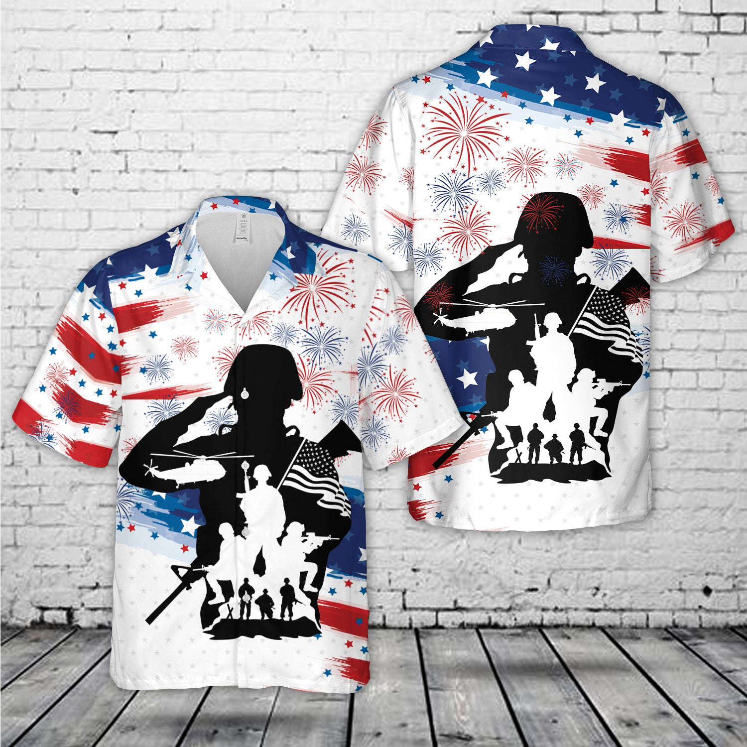 US Soldier Veteran, 4th Of July Hawaiian Shirt Gift for Men Dad Father Gift for Men Dad Father
