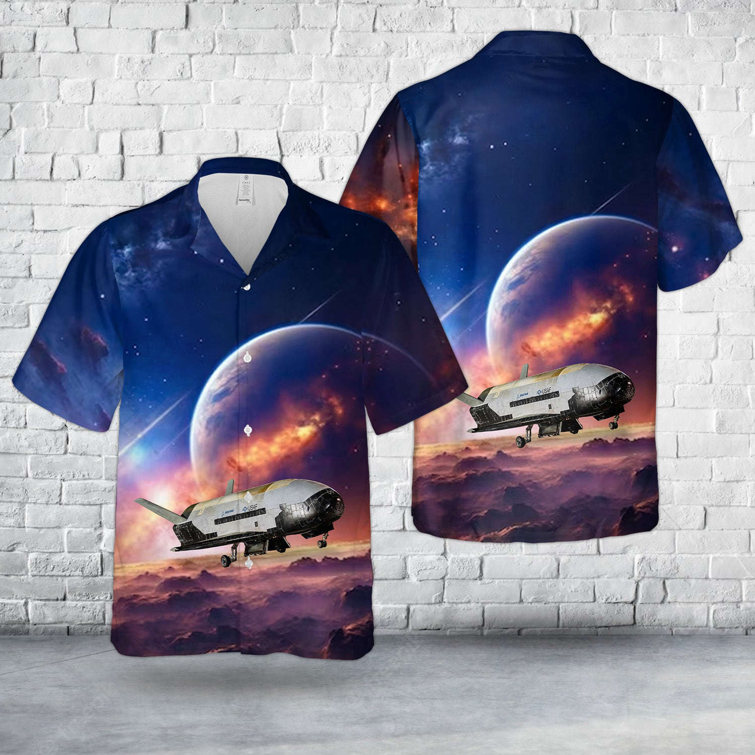 US Space Force X-37B Orbital Test Vehicle Hawaiian Shirt Gift for Men Dad Father Gift for Men Dad Father