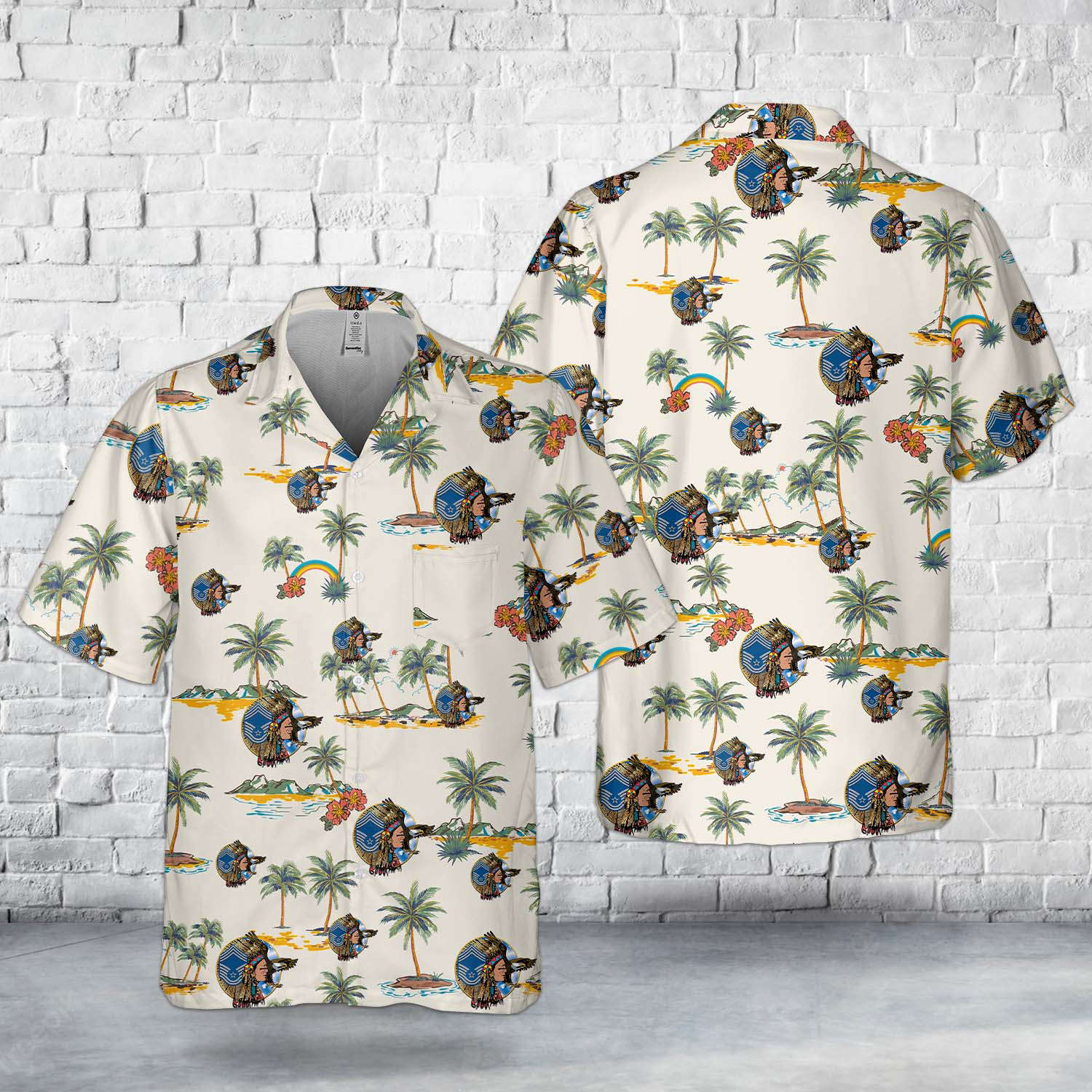 Usaf Chief Head – Chief Master Sergeant Of The Air Force Pocket Hawaiian Shirt Gift for Men Dad Father Gift for Men Dad Father