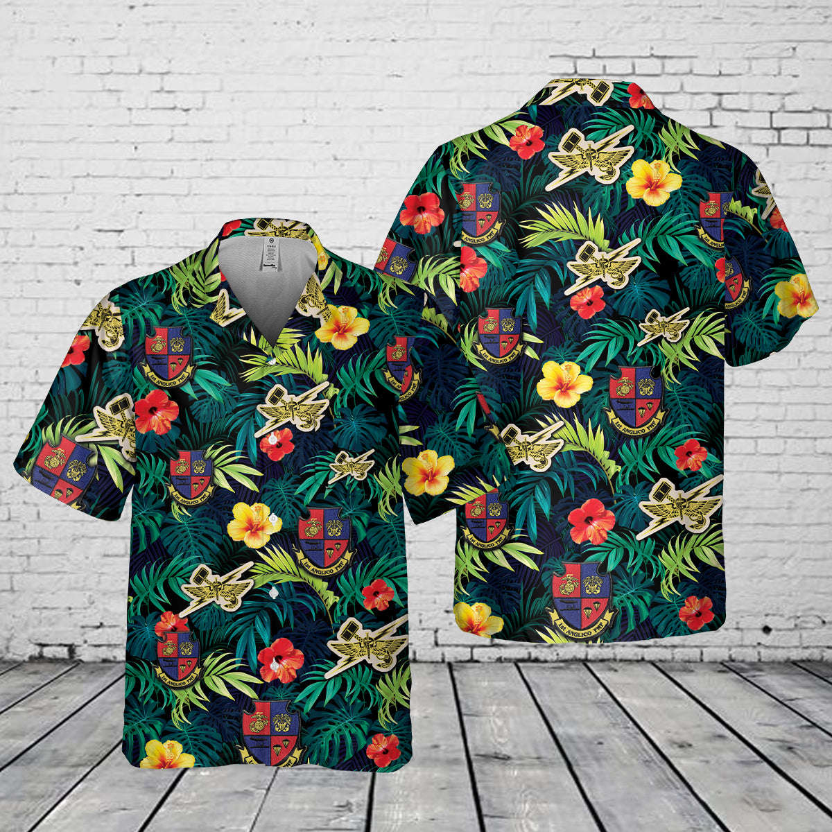 USMC 1st Anglico FMF Pocket Hawaiian Shirt Gift for Men Dad Father Gift for Men Dad Father