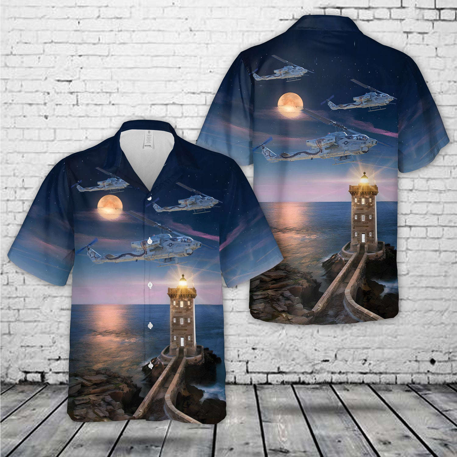 USMC HMLA-369 “Gunfighters” Bell AH-1W Cobra Hawaiian Shirt Gift for Men Dad Father Gift for Men Dad Father