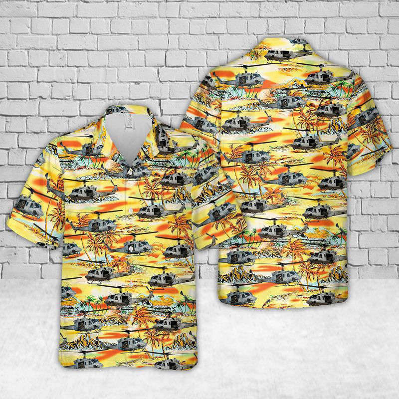 USMC UH-1N Twin Huey Hawaiian Shirt Gift for Men Dad Father Gift for Men Dad Father